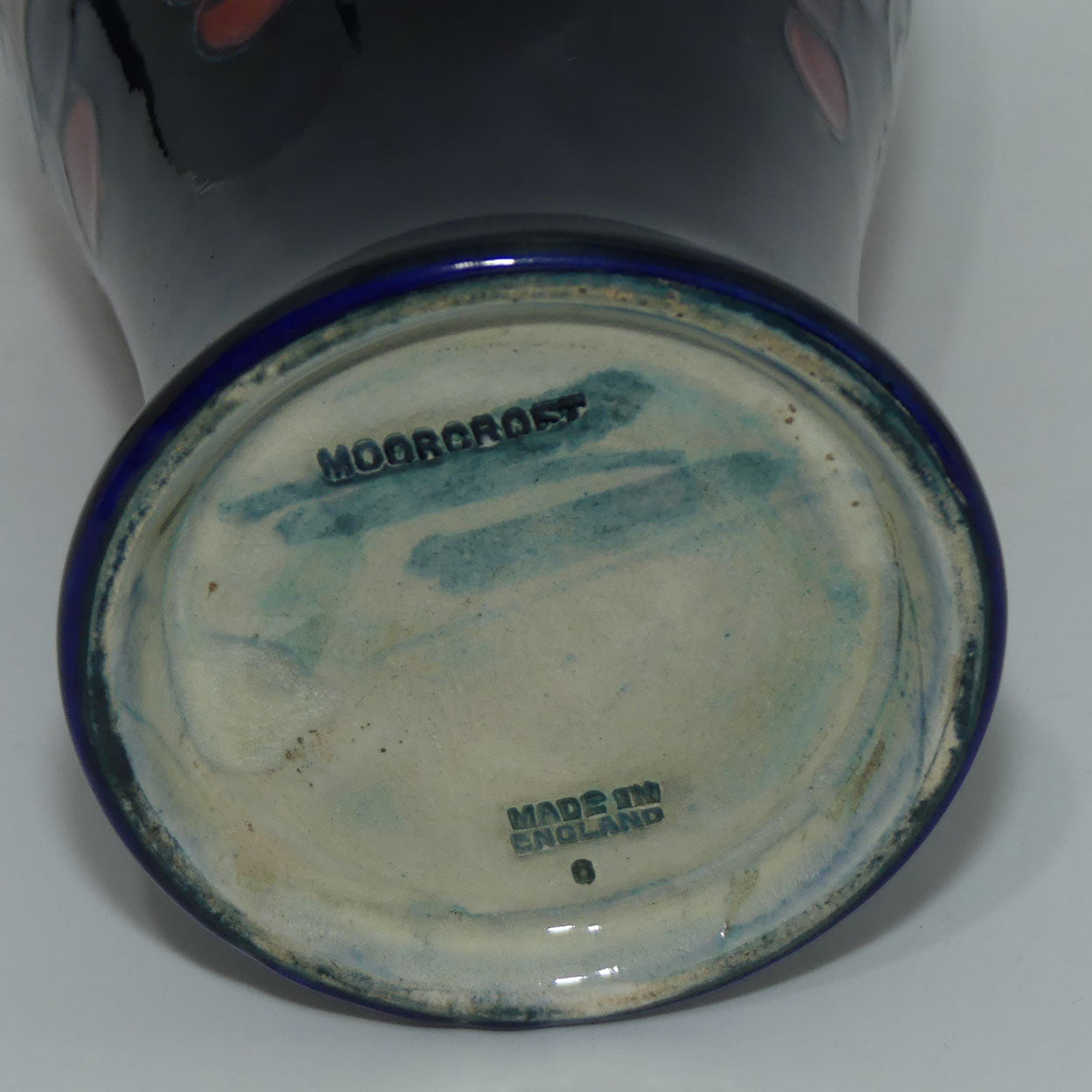 William Moorcroft Pomegranate 6/8 vase #1 (Open Pomegranate)