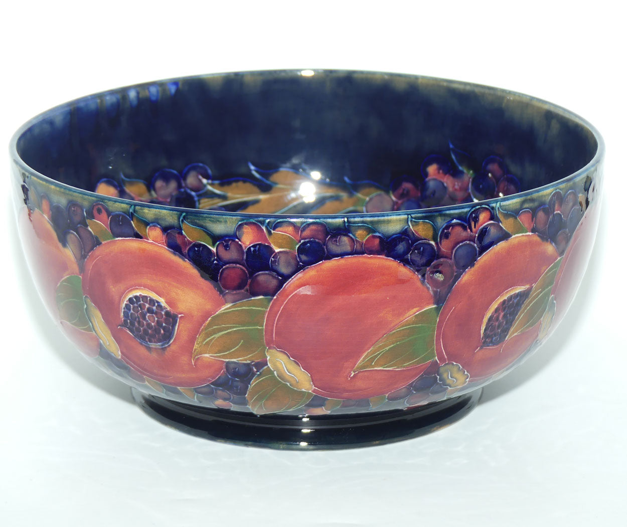 William Moorcroft Pomegranate large footed bowl c.1914-1916