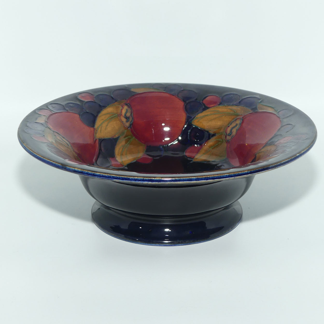 William Moorcroft Pomegranate footed bowl Shape 80