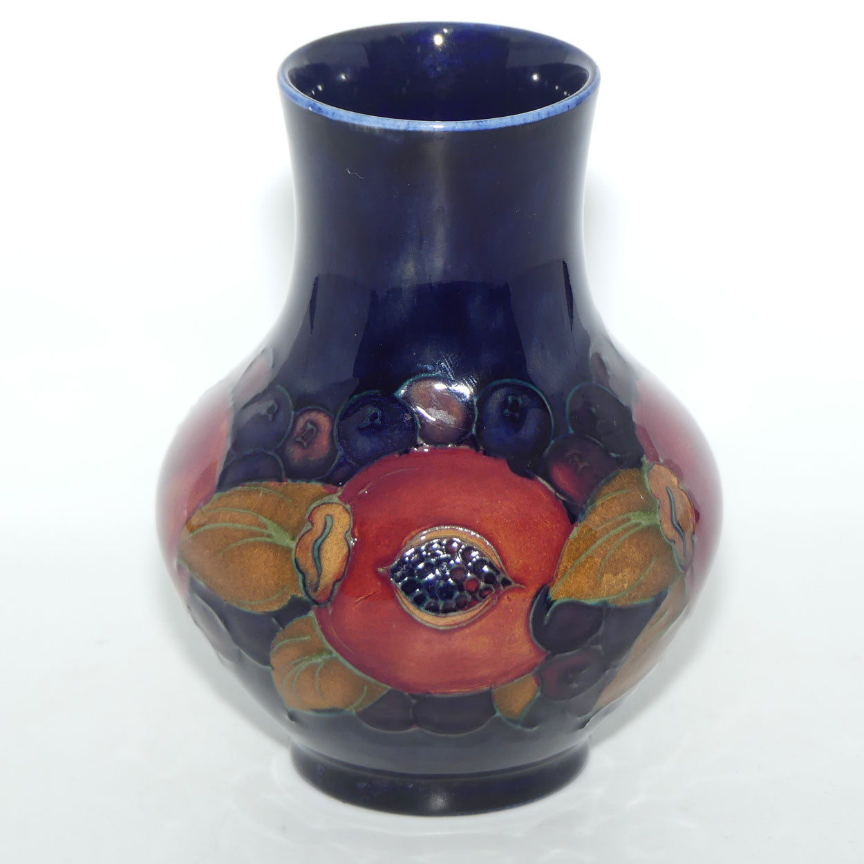 William Moorcroft Pomegranate bulbous shape vase (Open Pomegranate)