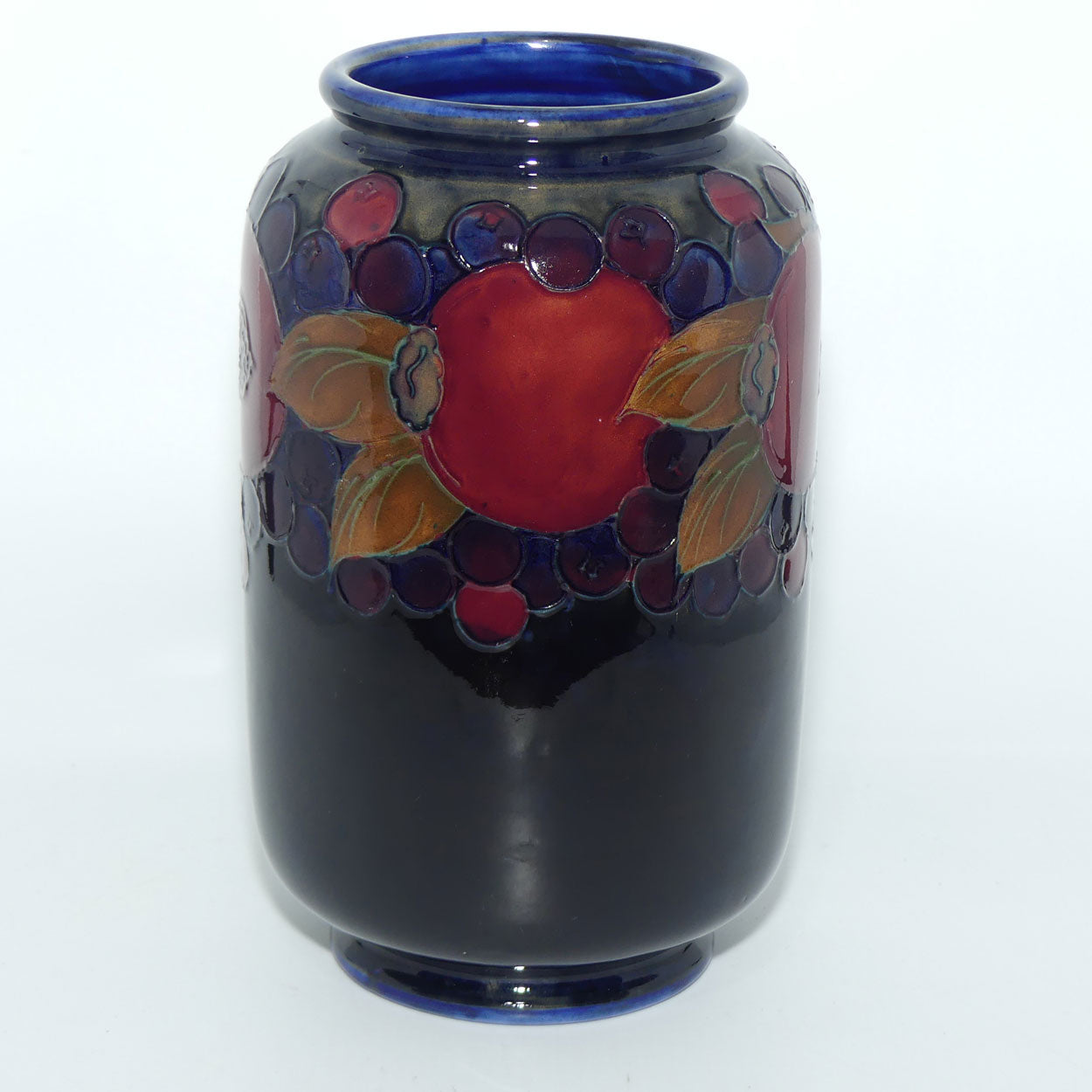 William Moorcroft Pomegranate cylindrical vase