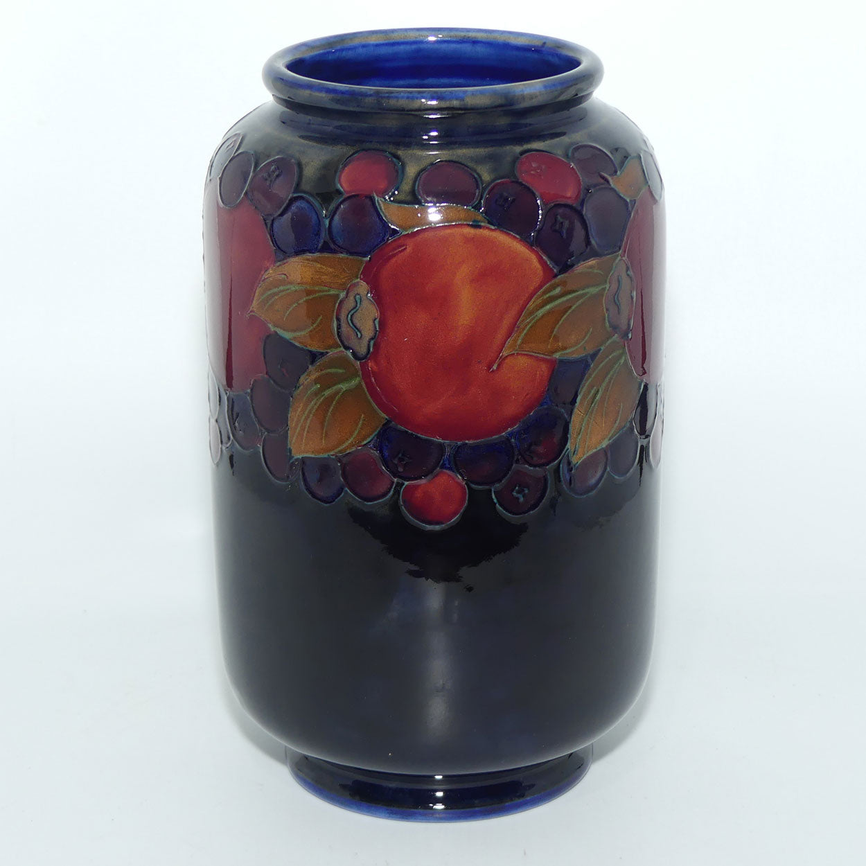 William Moorcroft Pomegranate cylindrical vase