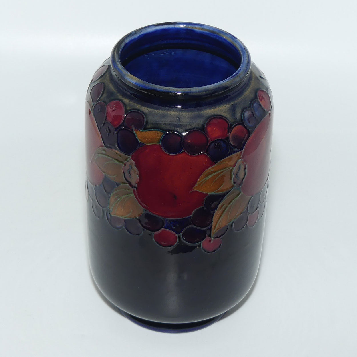 William Moorcroft Pomegranate cylindrical vase