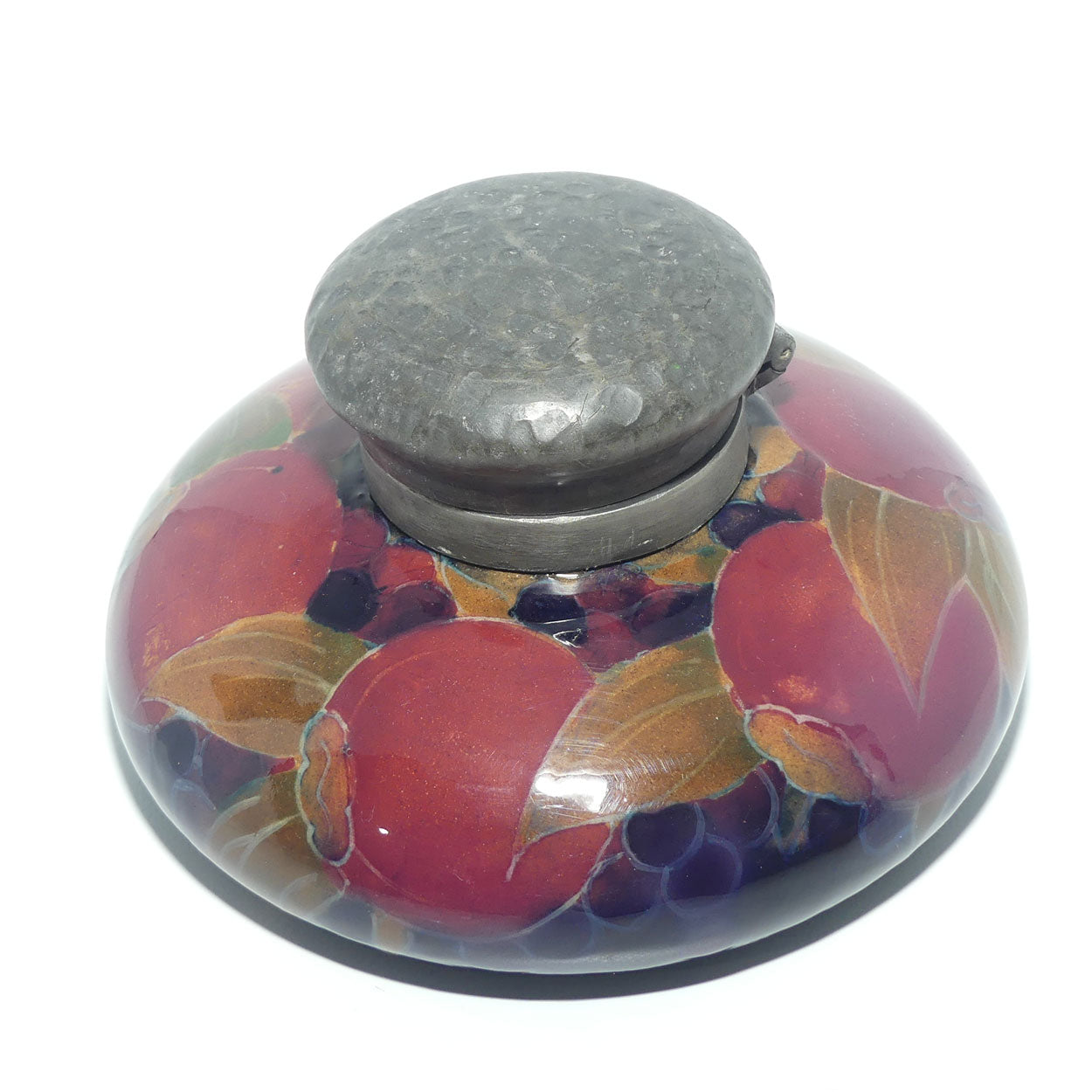 William Moorcroft Pomegranate Ink Well