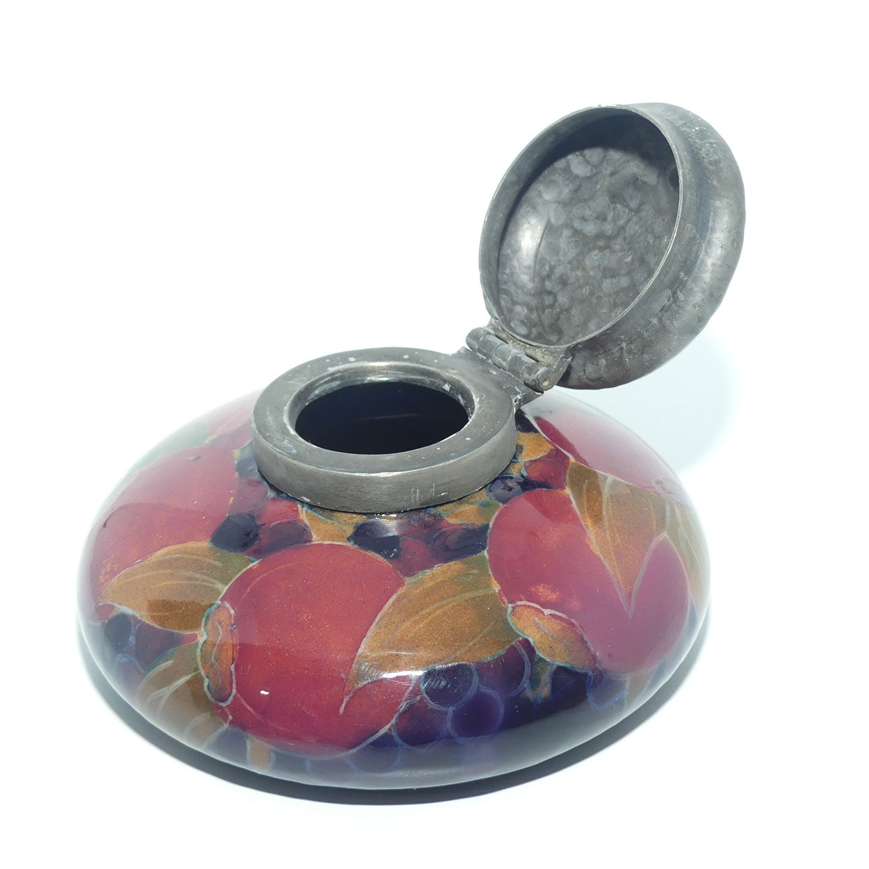 William Moorcroft Pomegranate Ink Well