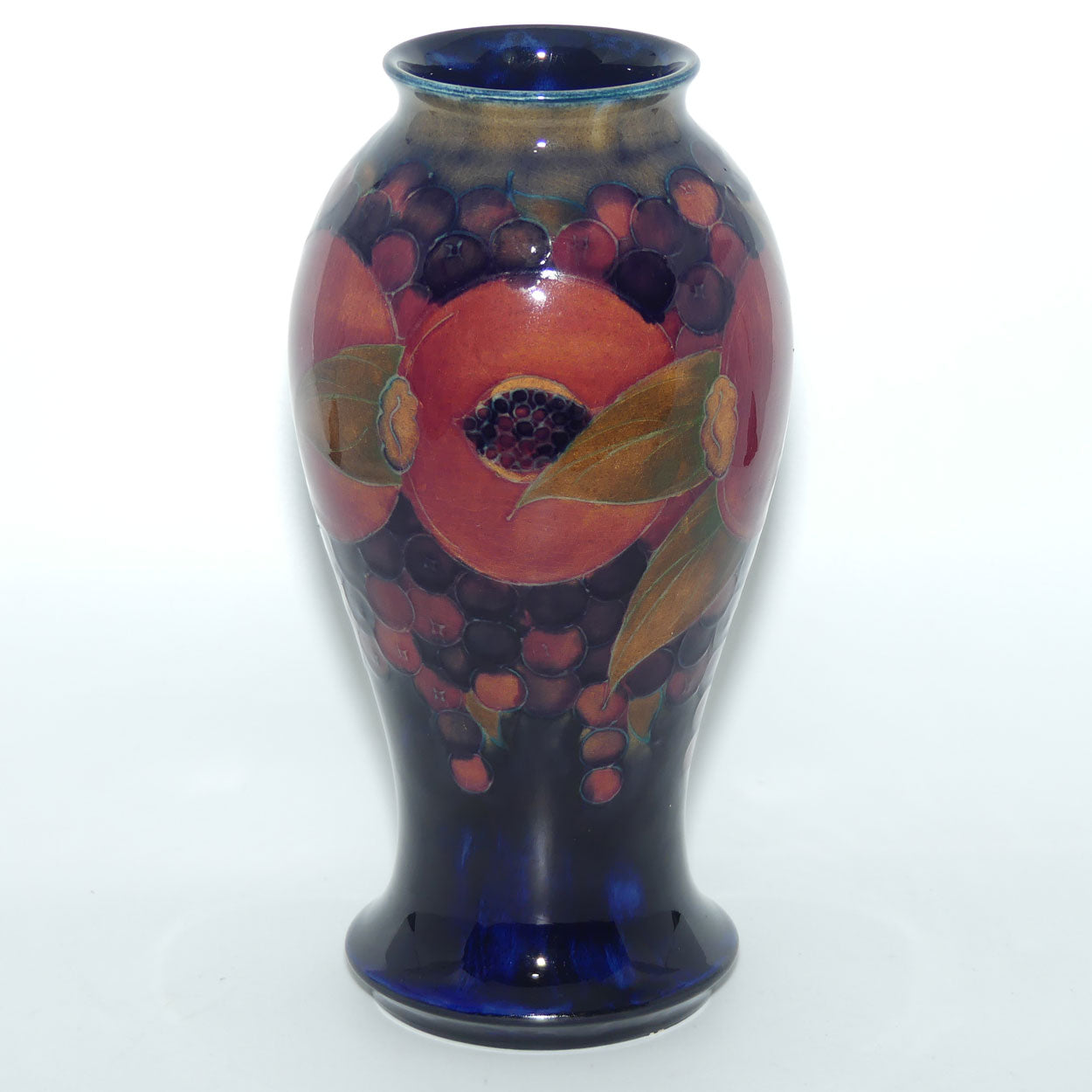 William Moorcroft Pomegranate M46/9 vase (Open Pomegranate; Cobridge Factory Mark)