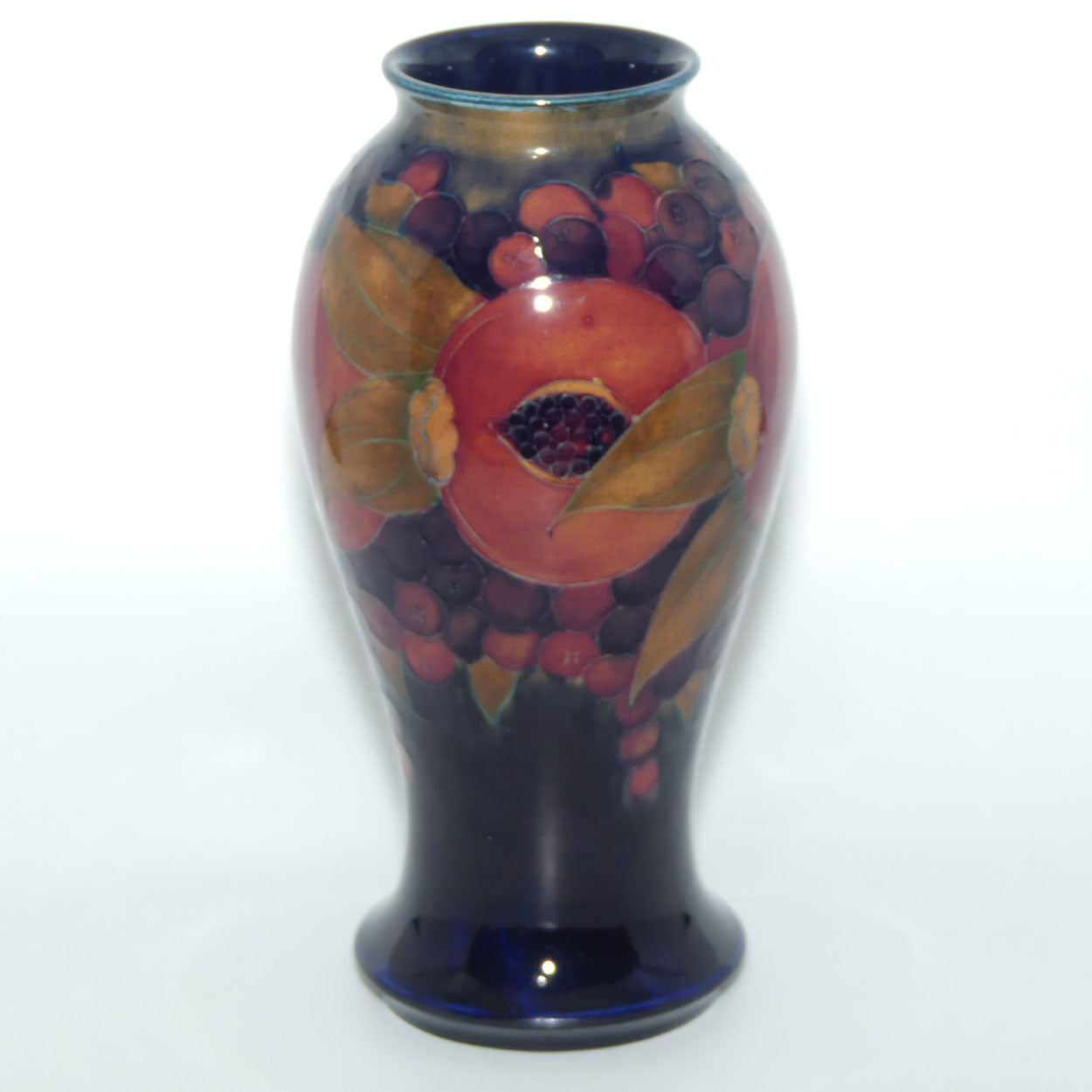 William Moorcroft Pomegranate M46/9 vase (Open Pomegranate; Cobridge Factory Mark)