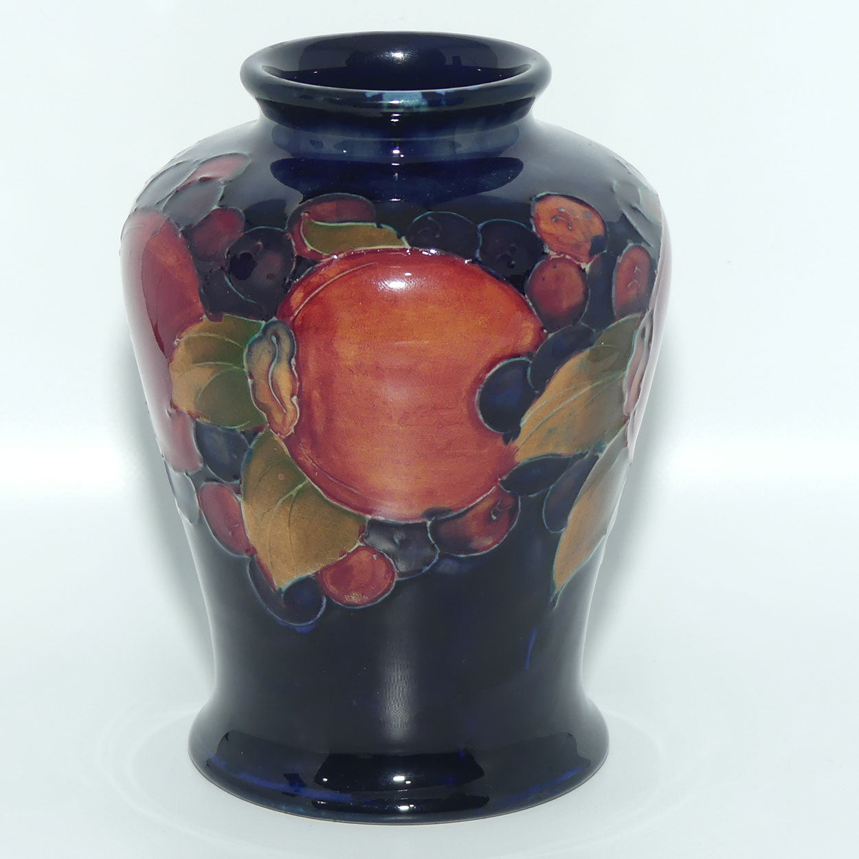 William Moorcroft Pomegranate reverse tapering vase