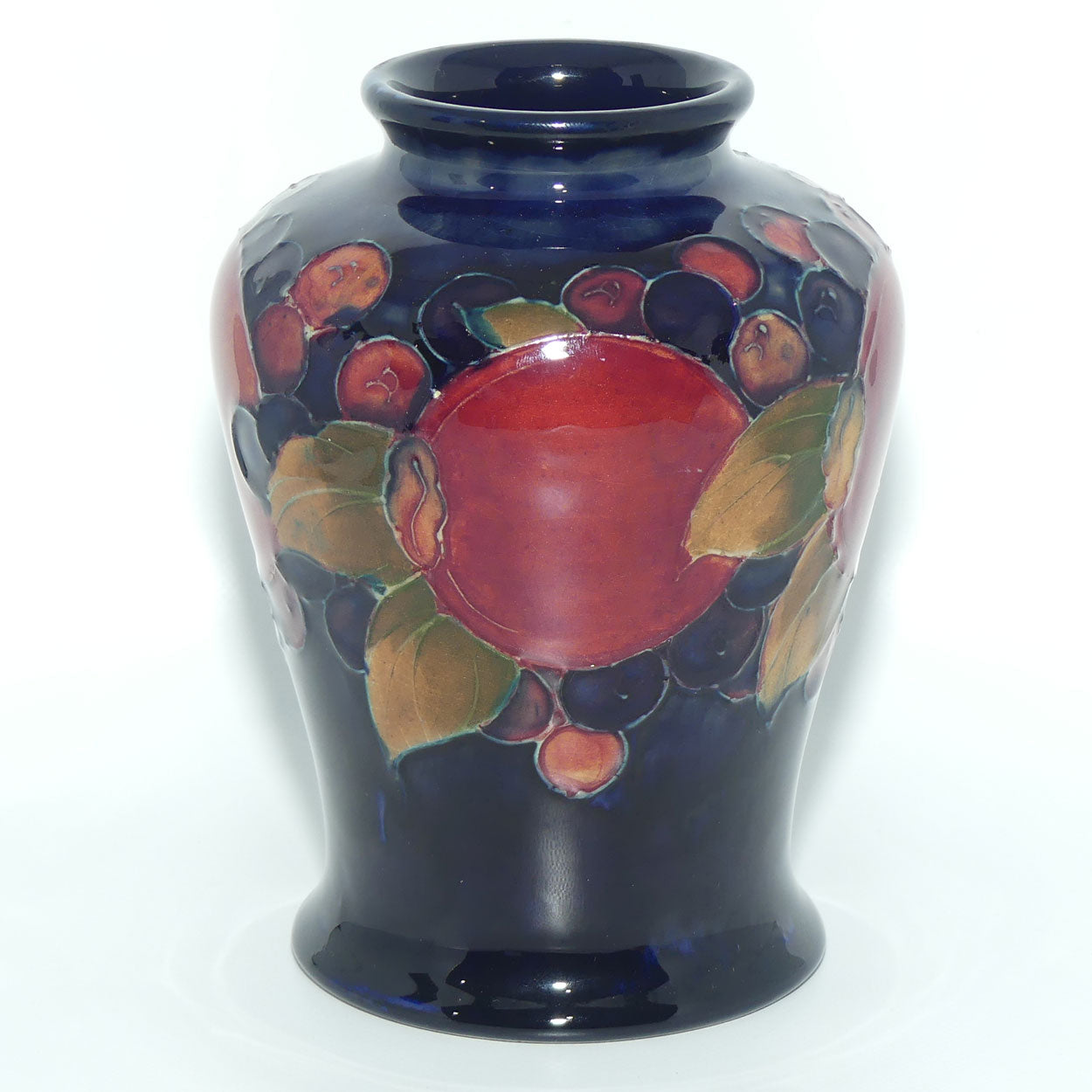 William Moorcroft Pomegranate reverse tapering vase
