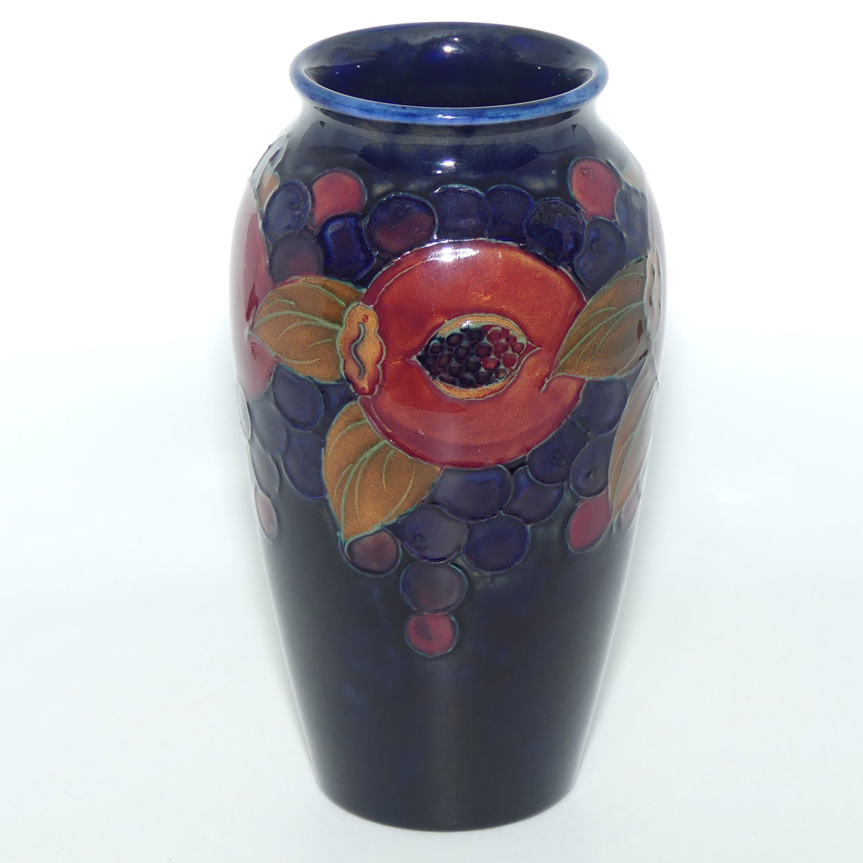 William Moorcroft Pomegranate slender shape vase (Open Pomegranate)
