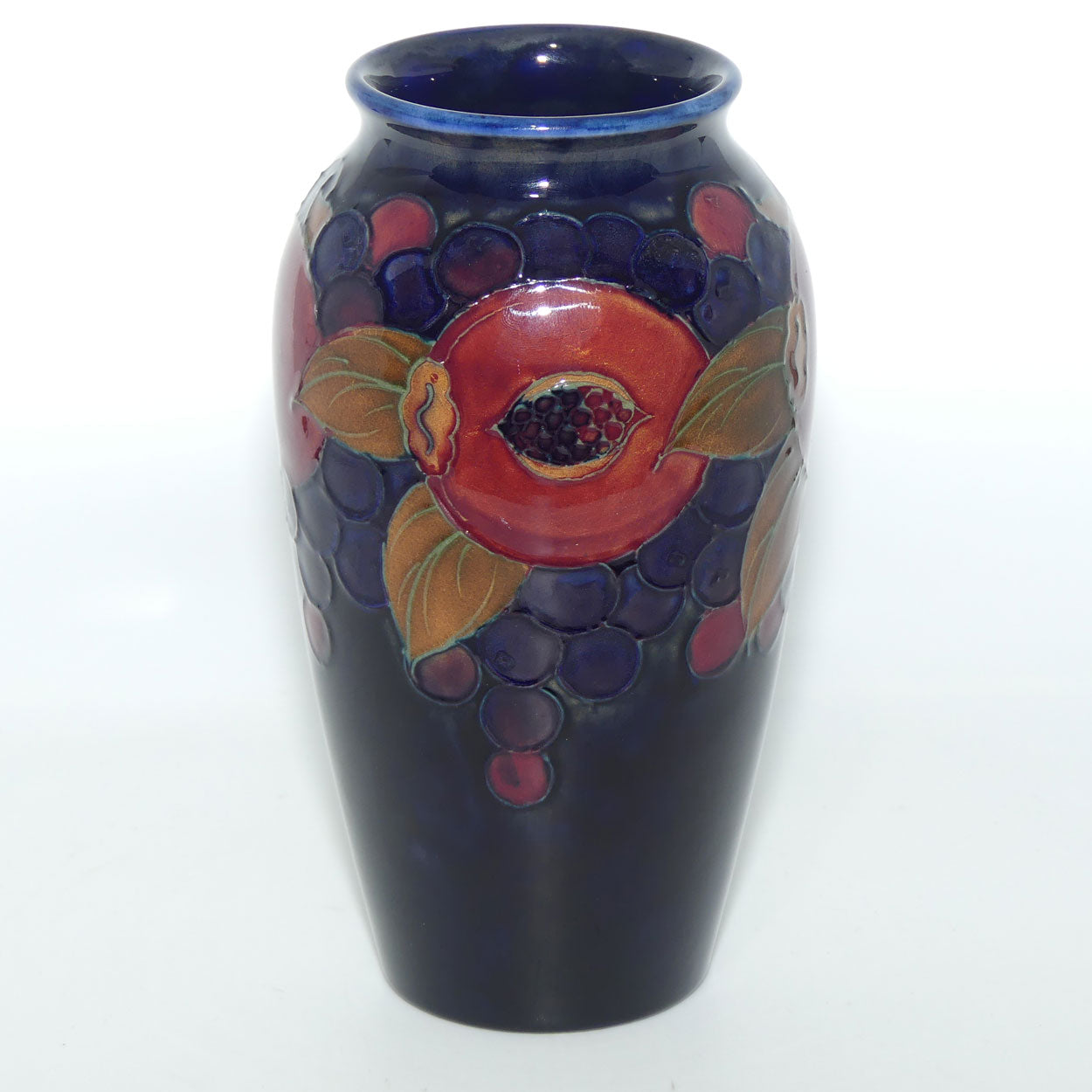 William Moorcroft Pomegranate slender shape vase (Open Pomegranate)