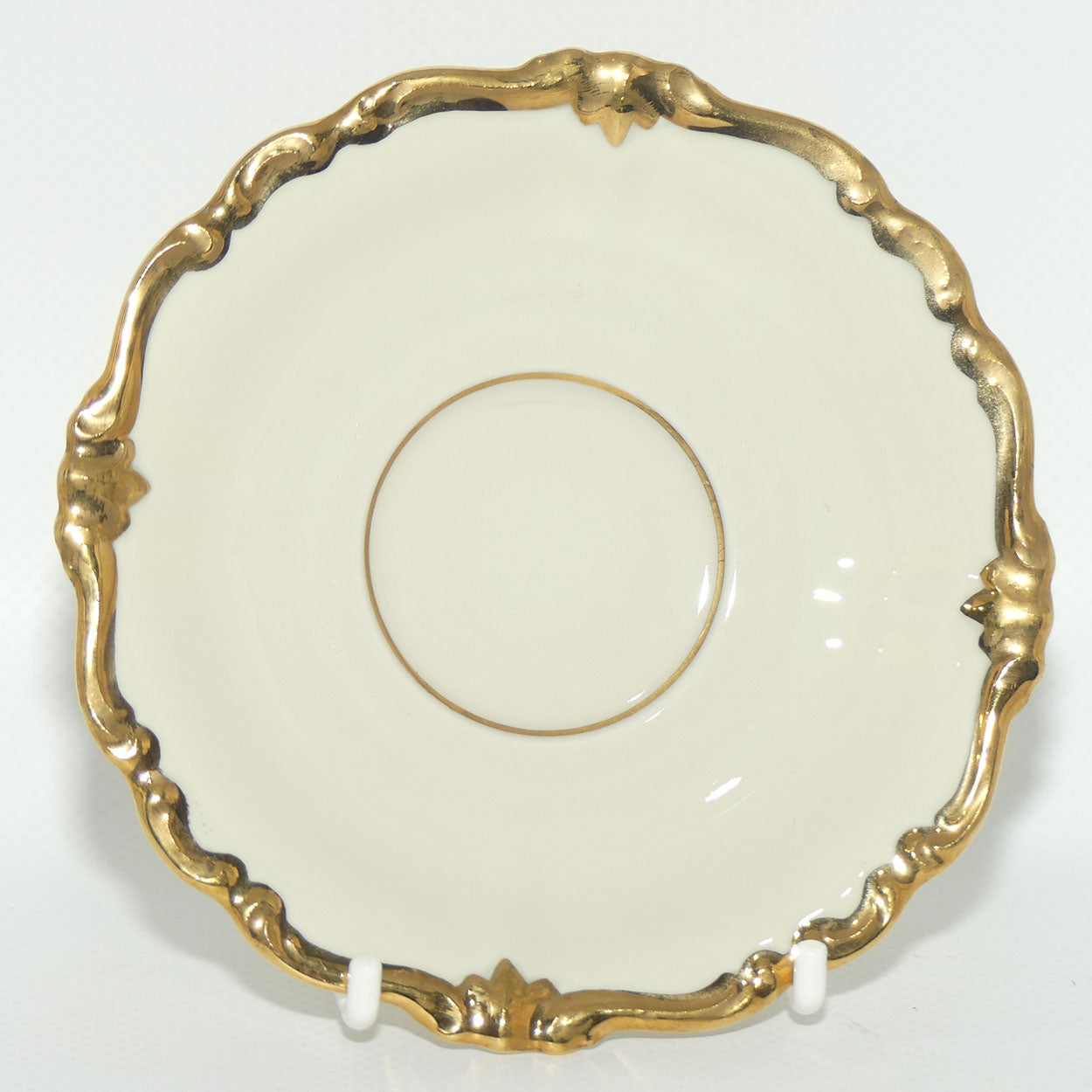 Rosenthal Pompadour Cream and Gilt demi tasse duo | Gilt interior