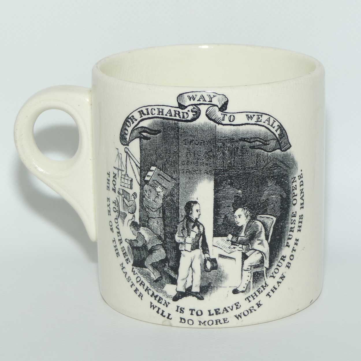 Maling Poor Richards Way to Wealth tankard