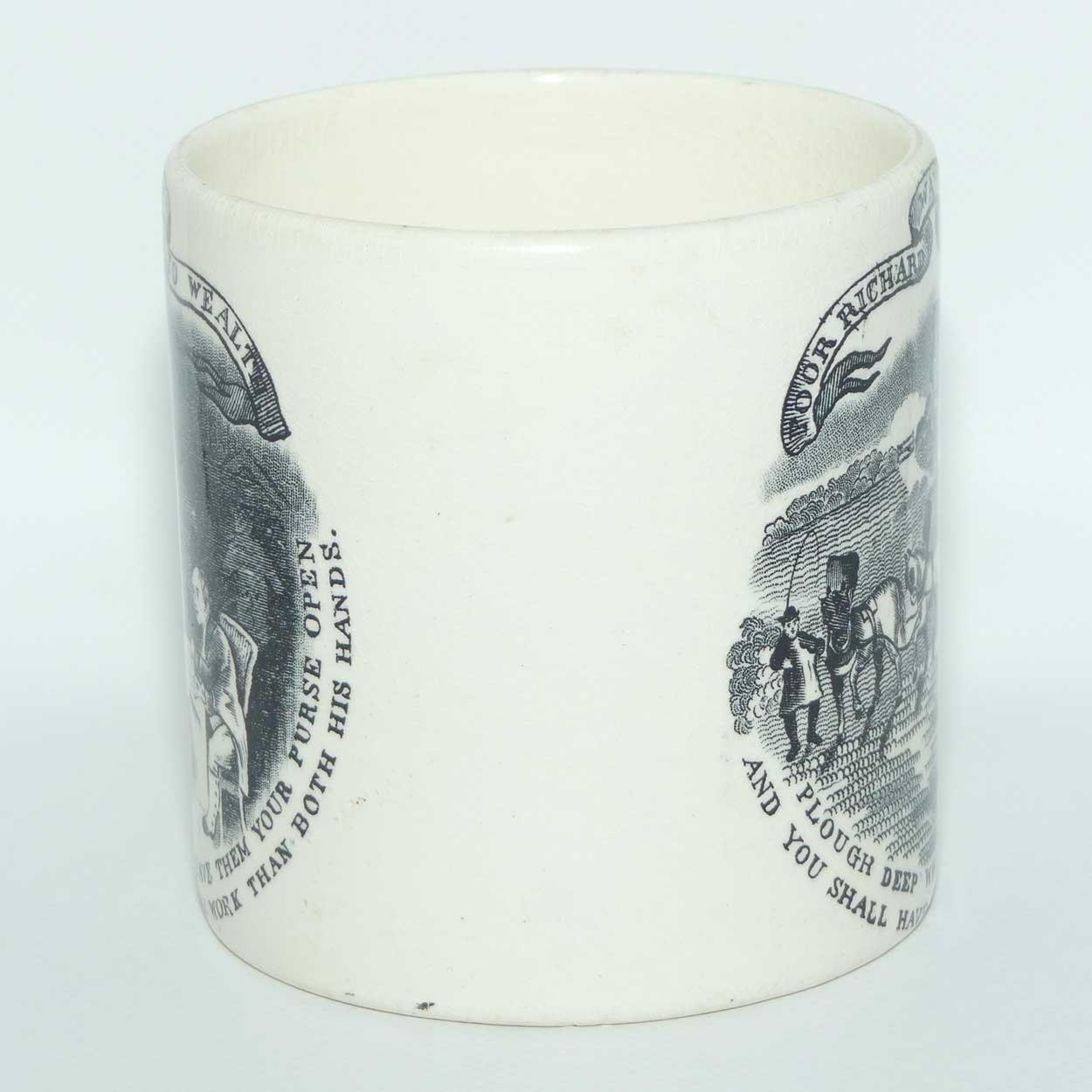 Maling Poor Richards Way to Wealth tankard