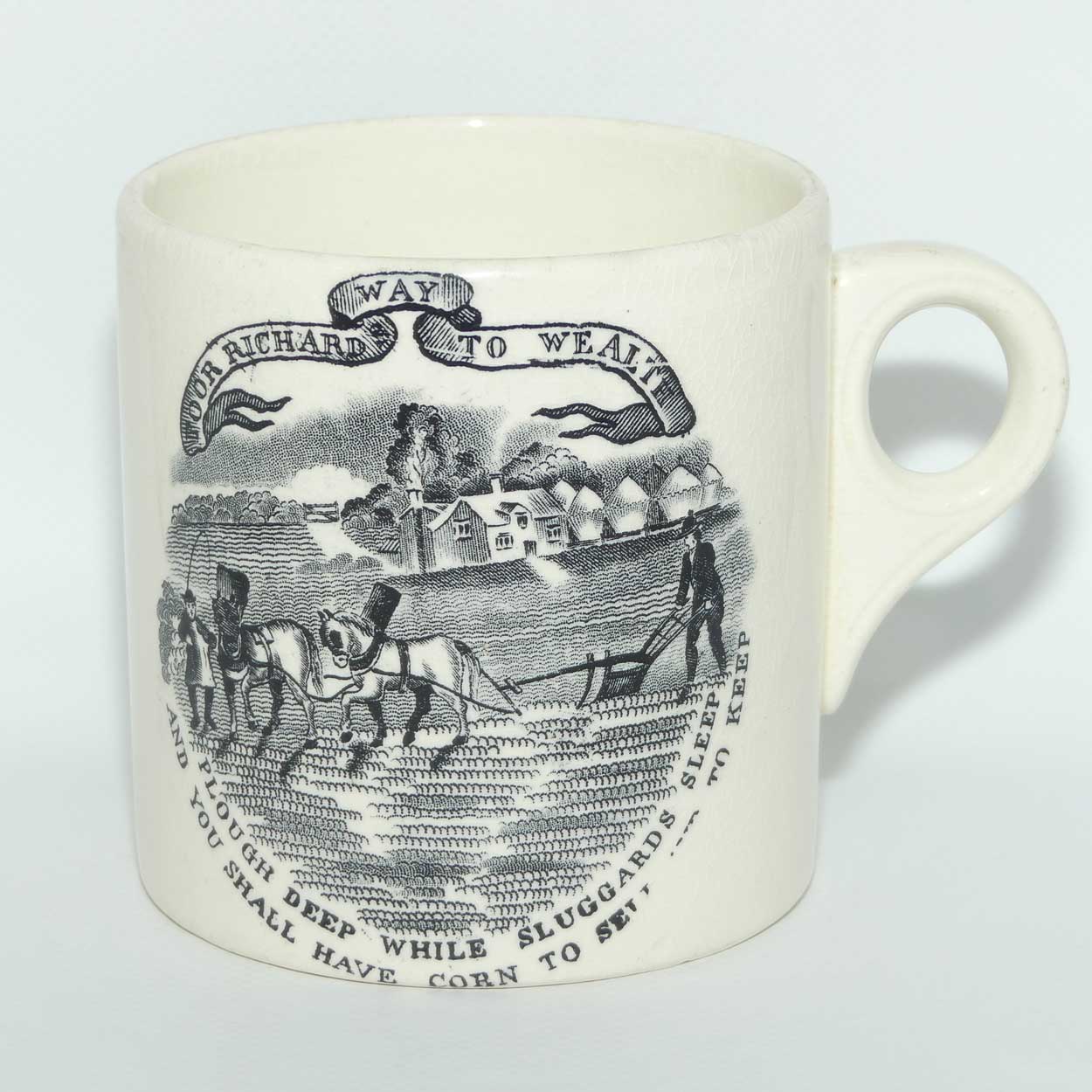 Maling Poor Richards Way to Wealth tankard