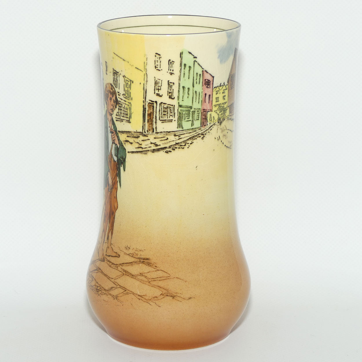 Royal Doulton Dickens Poor Jo cylindrical vase D5175