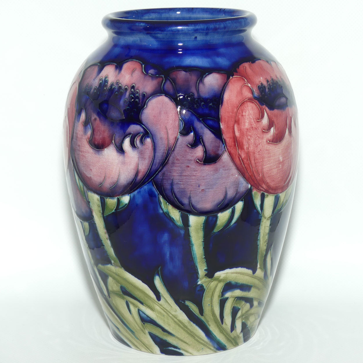 William Moorcroft Poppies 276/9 vase | Large Poppies