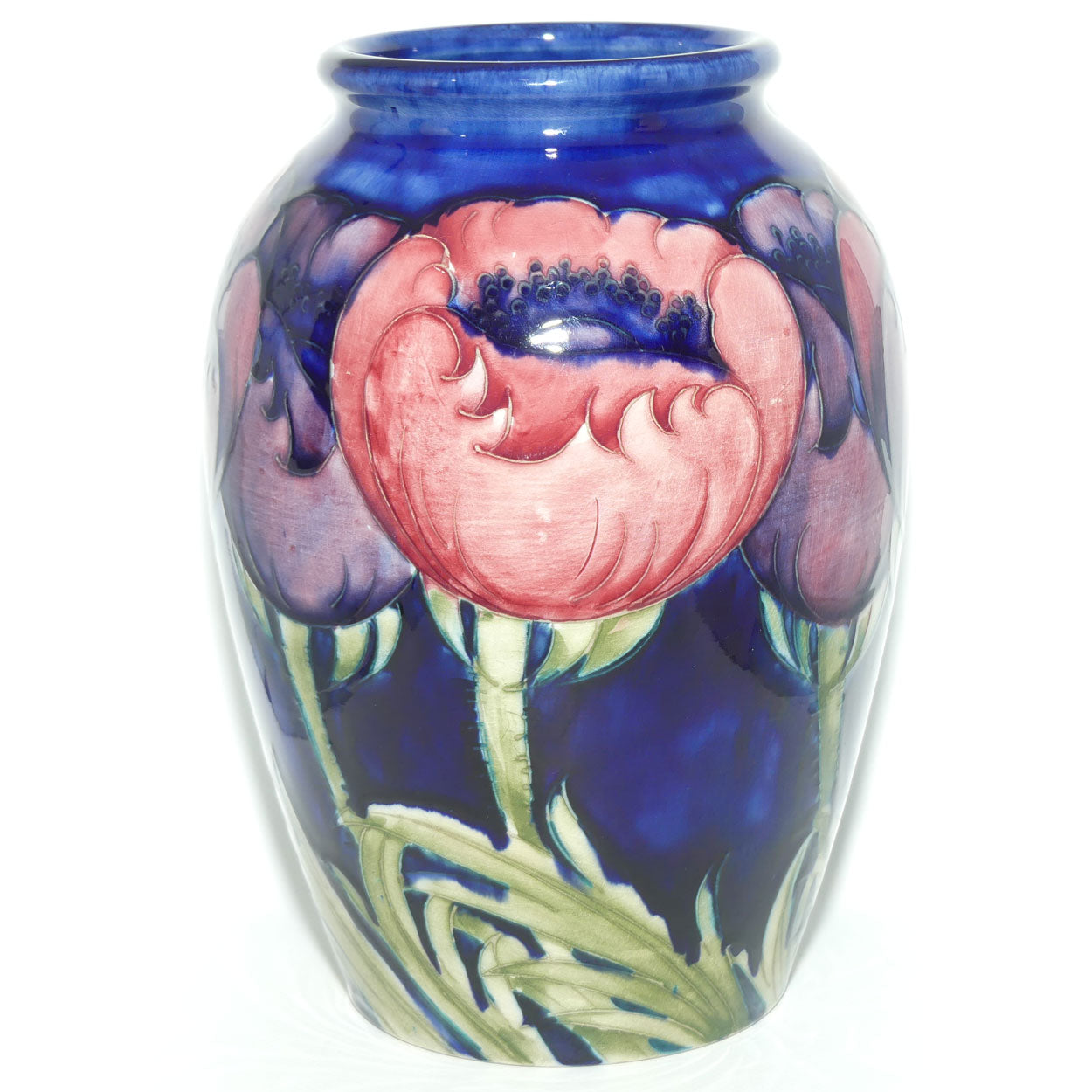 William Moorcroft Poppies 276/9 vase | Large Poppies