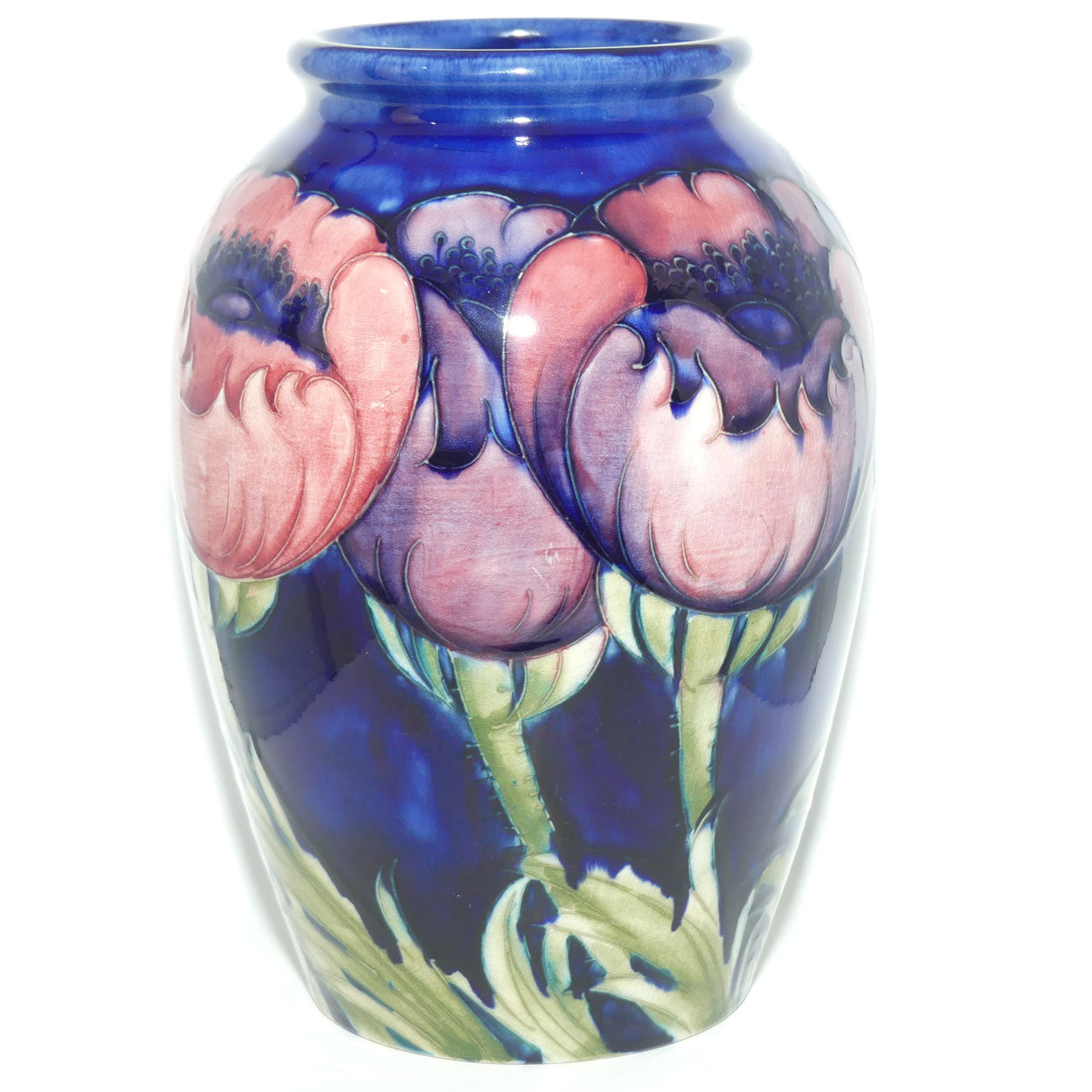 William Moorcroft Poppies 276/9 vase | Large Poppies