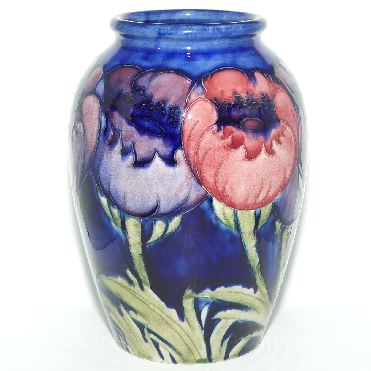 William Moorcroft Poppies 276/9 vase | Large Poppies