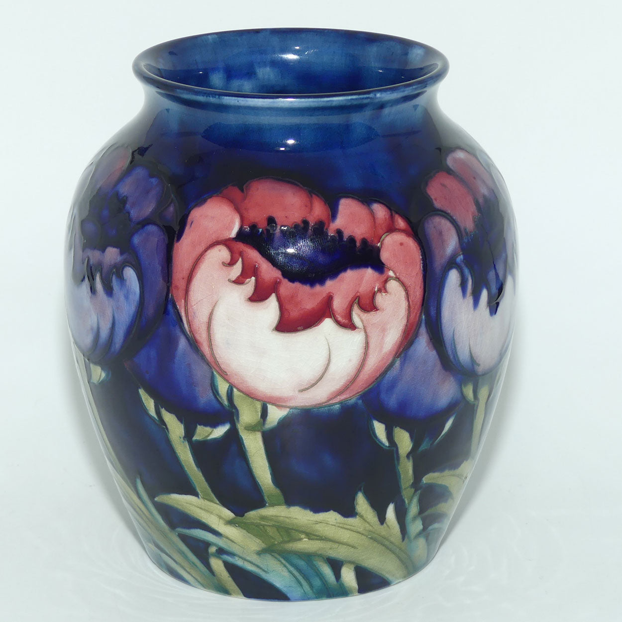 William Moorcroft Poppies 291/7 vase #1 (Large Poppies)