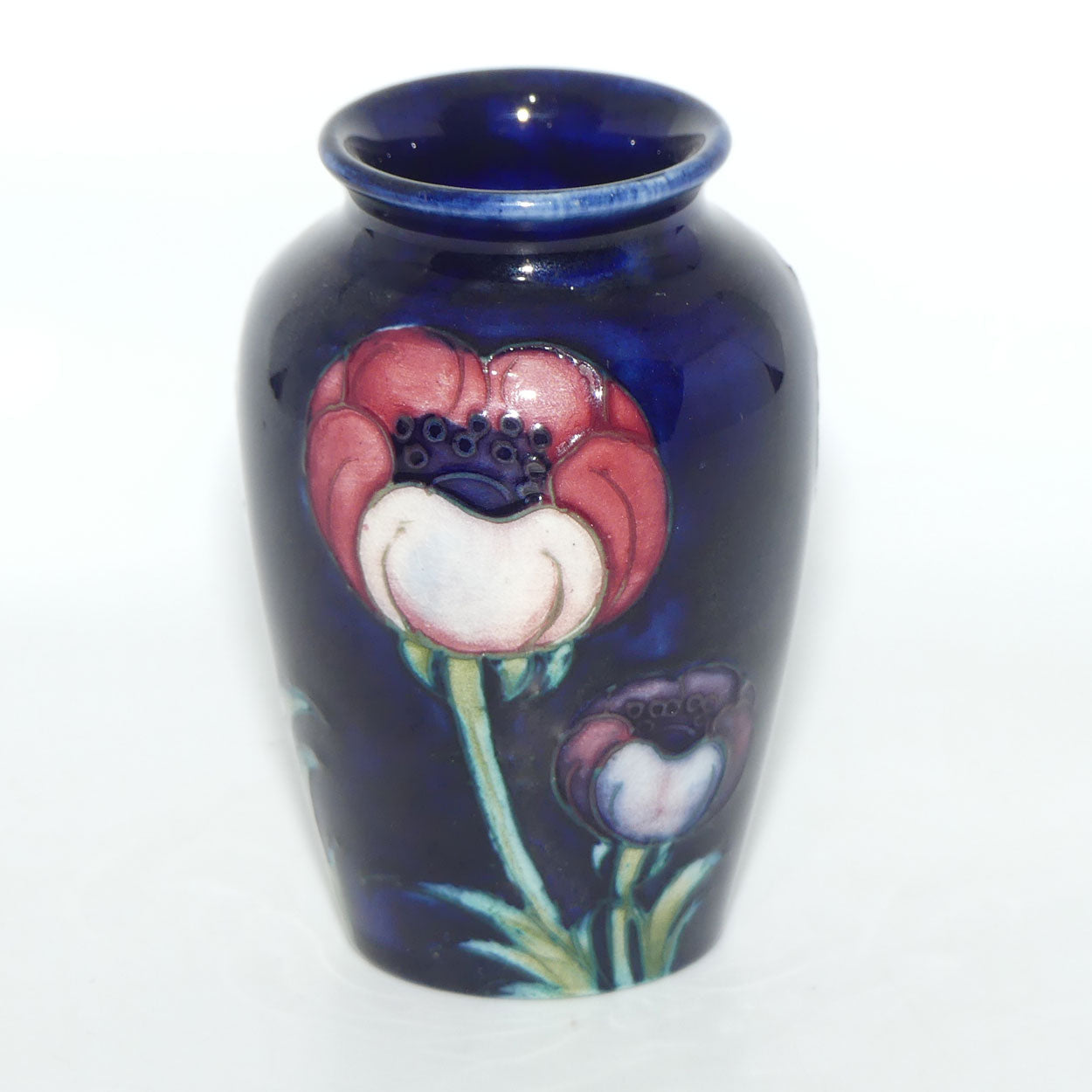 William Moorcroft Poppies miniature vase #1 (Large Poppies)