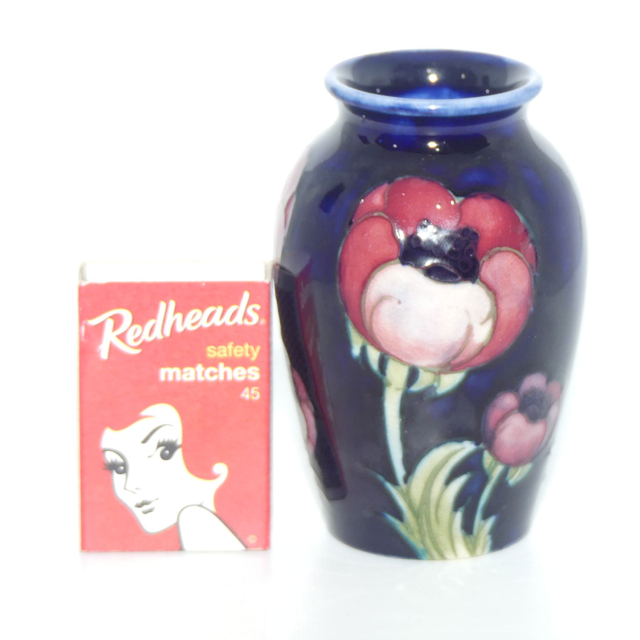 William Moorcroft Poppies miniature vase #2 Shape 393