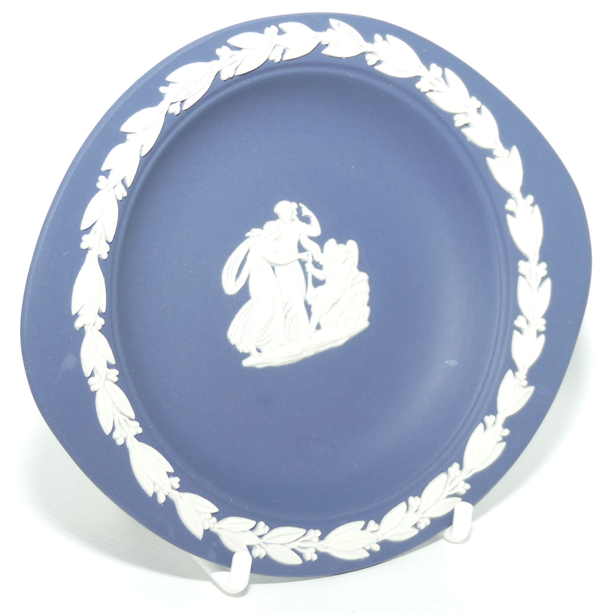 Wedgwood Jasper | White on Portland Blue | Oval shape Maidens and Cupid tray