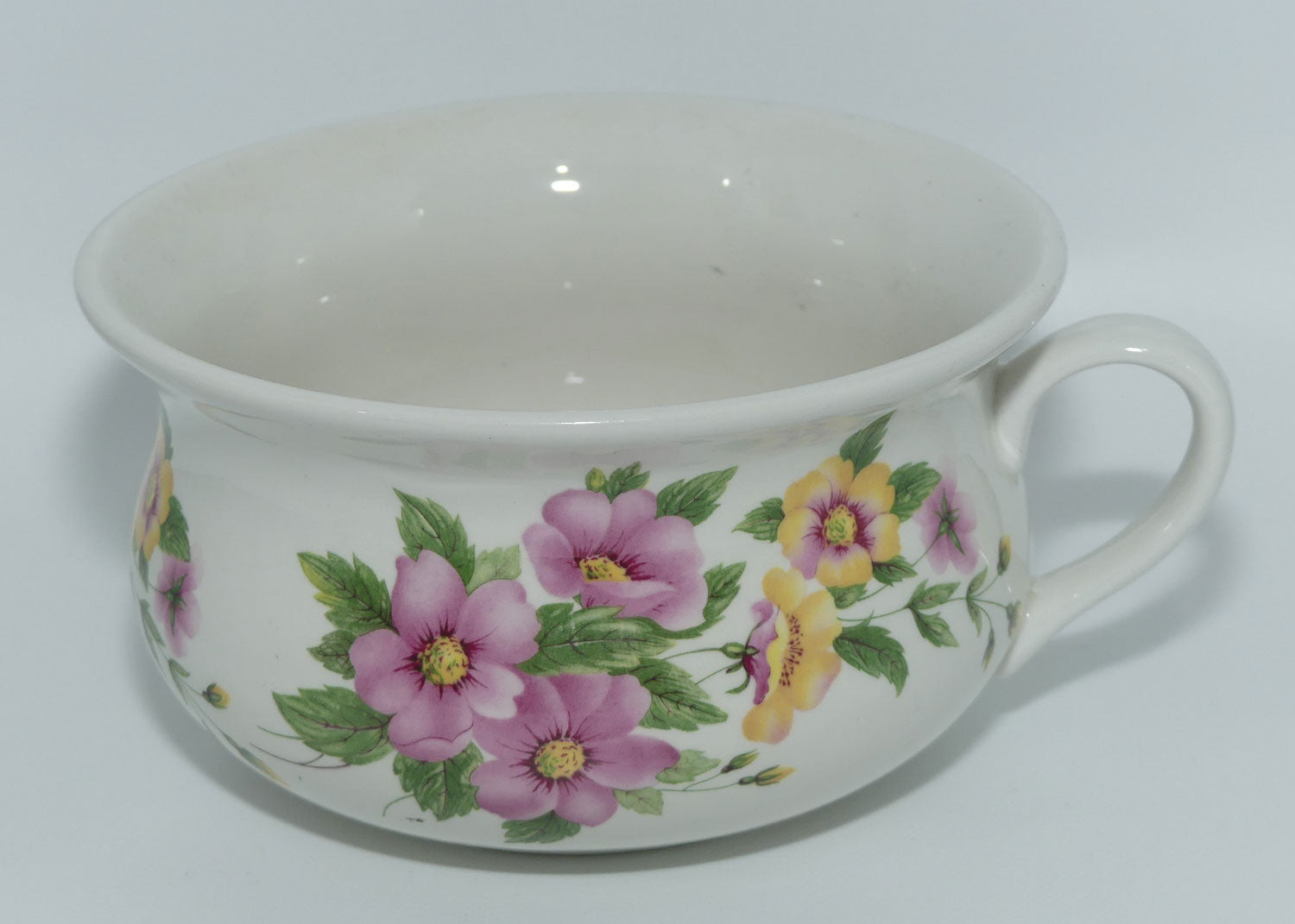 Portmerion Pottery miniature chamber pot | Floral decor