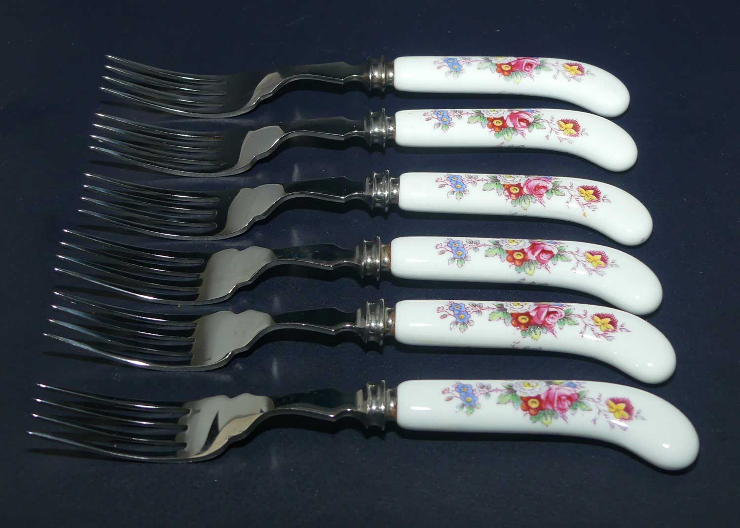 Royal Crown Derby Derby Posies boxed set of knives and forks