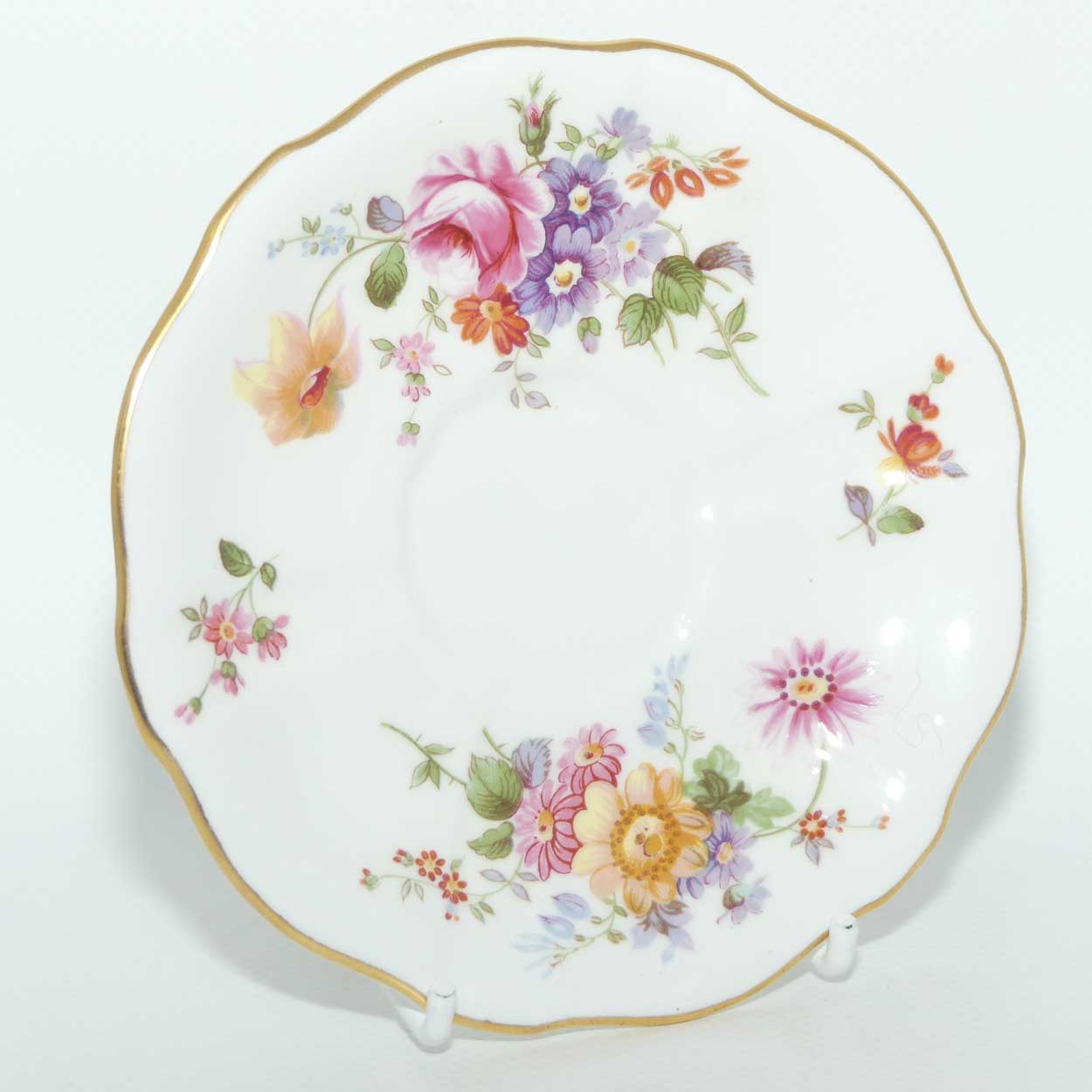 Royal Crown Derby Derby Posies coffee duo | Green Backstamp