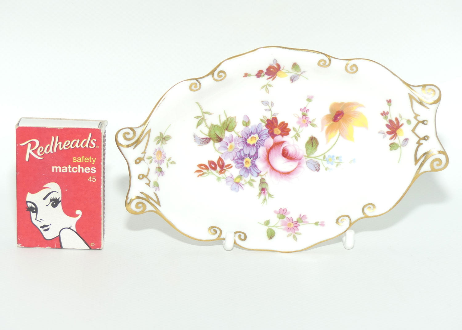 Royal Crown Derby Derby Posies Twin Handle Oval Dish