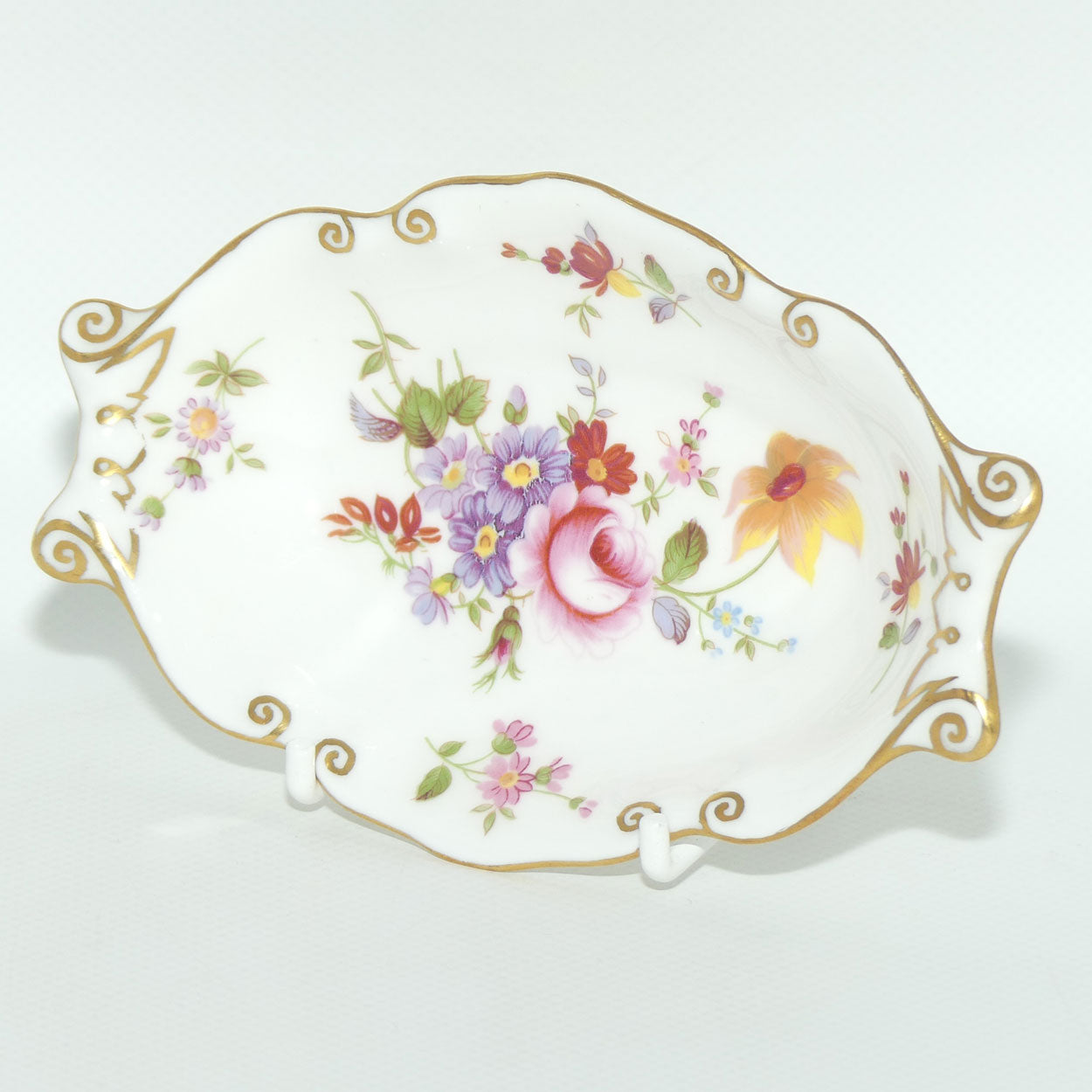 Royal Crown Derby Derby Posies Twin Handle Oval Dish