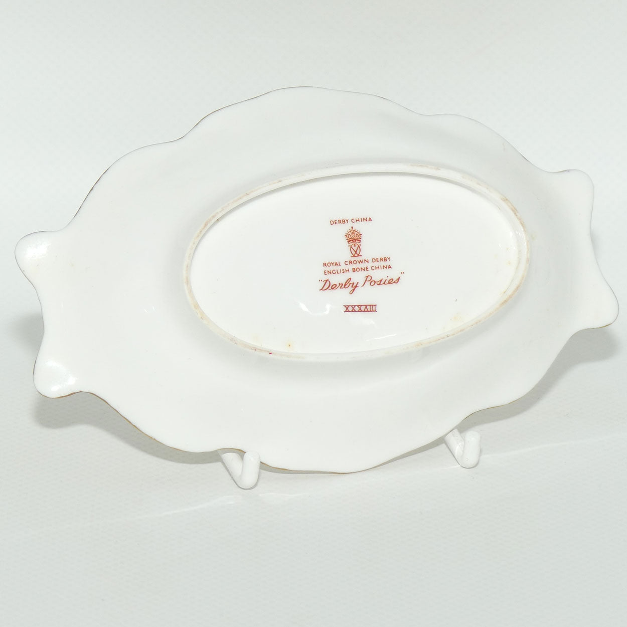 Royal Crown Derby Derby Posies Twin Handle Oval Dish