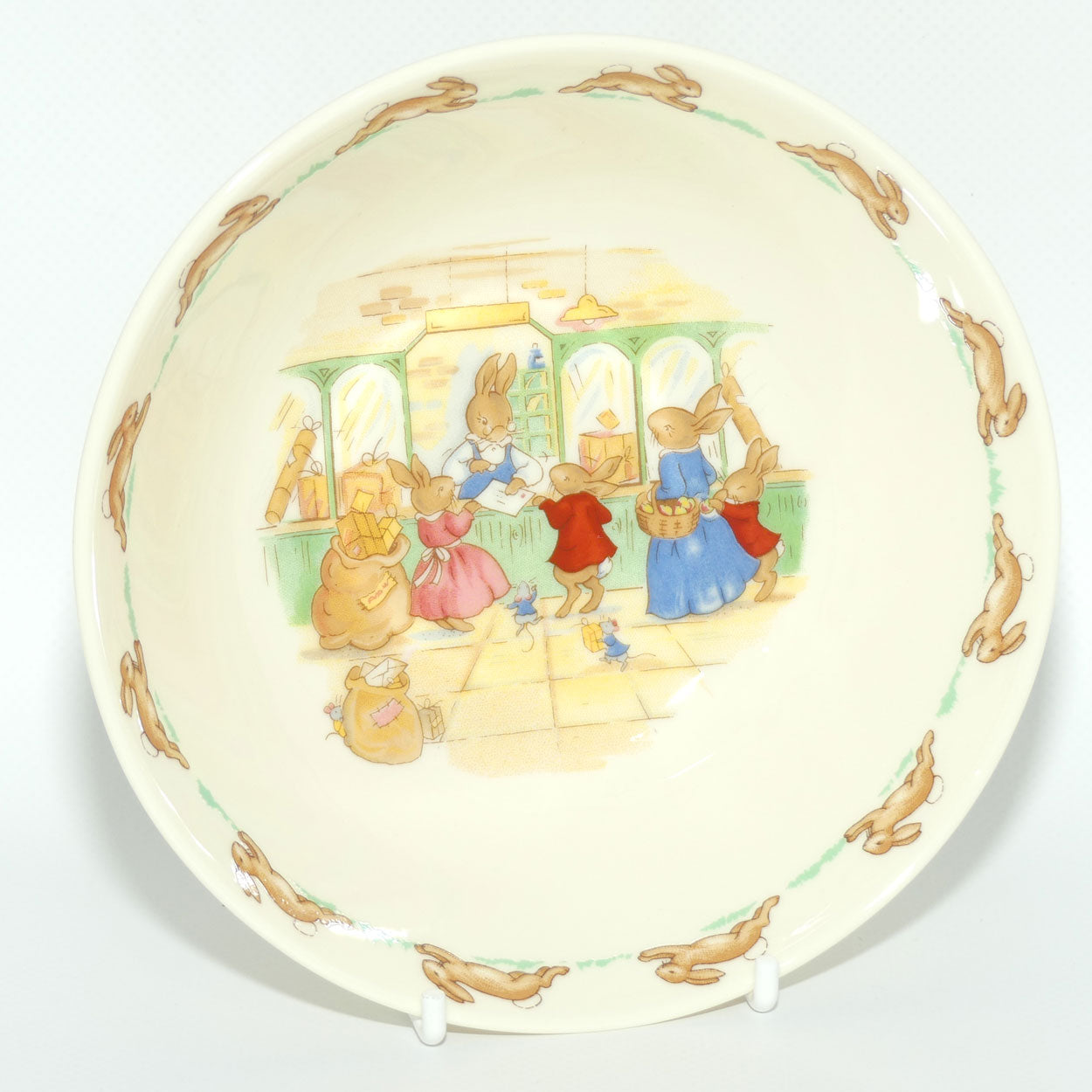 Royal Doulton Bunnykins Posting Letters Cereal Bowl | Boxed