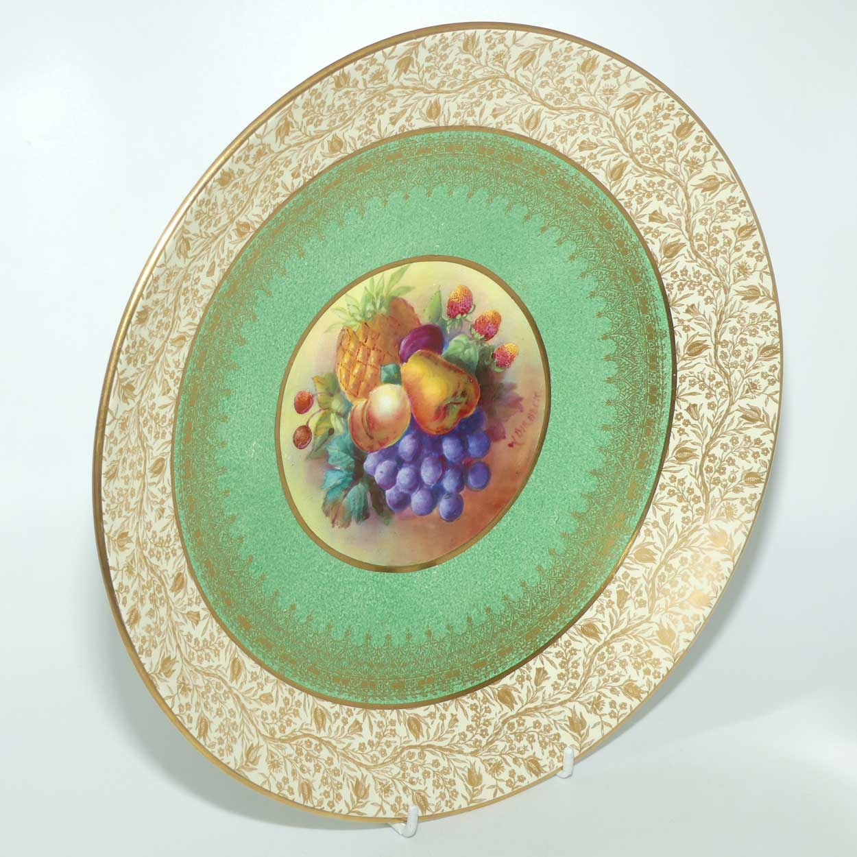Powell, Bishop and Stonier hand painted Fruit decoration bowl