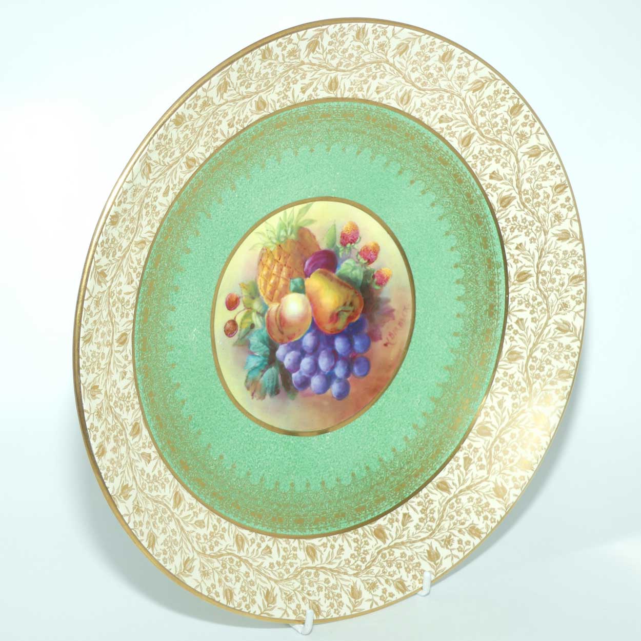 Powell, Bishop and Stonier hand painted Fruit decoration bowl