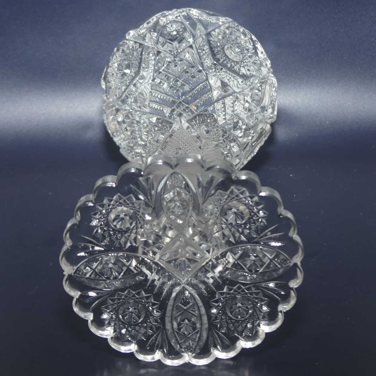 EAPG | Early American Pressed Glass Footed Chalice vase