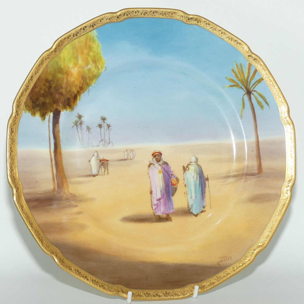Royal Doulton hand painted Middle East plate (Price)