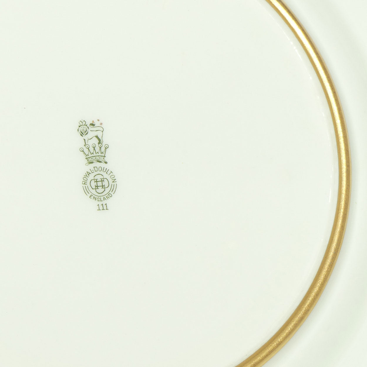 Royal Doulton hand painted and gilt Lake, Bridge & Garden plate (Price)