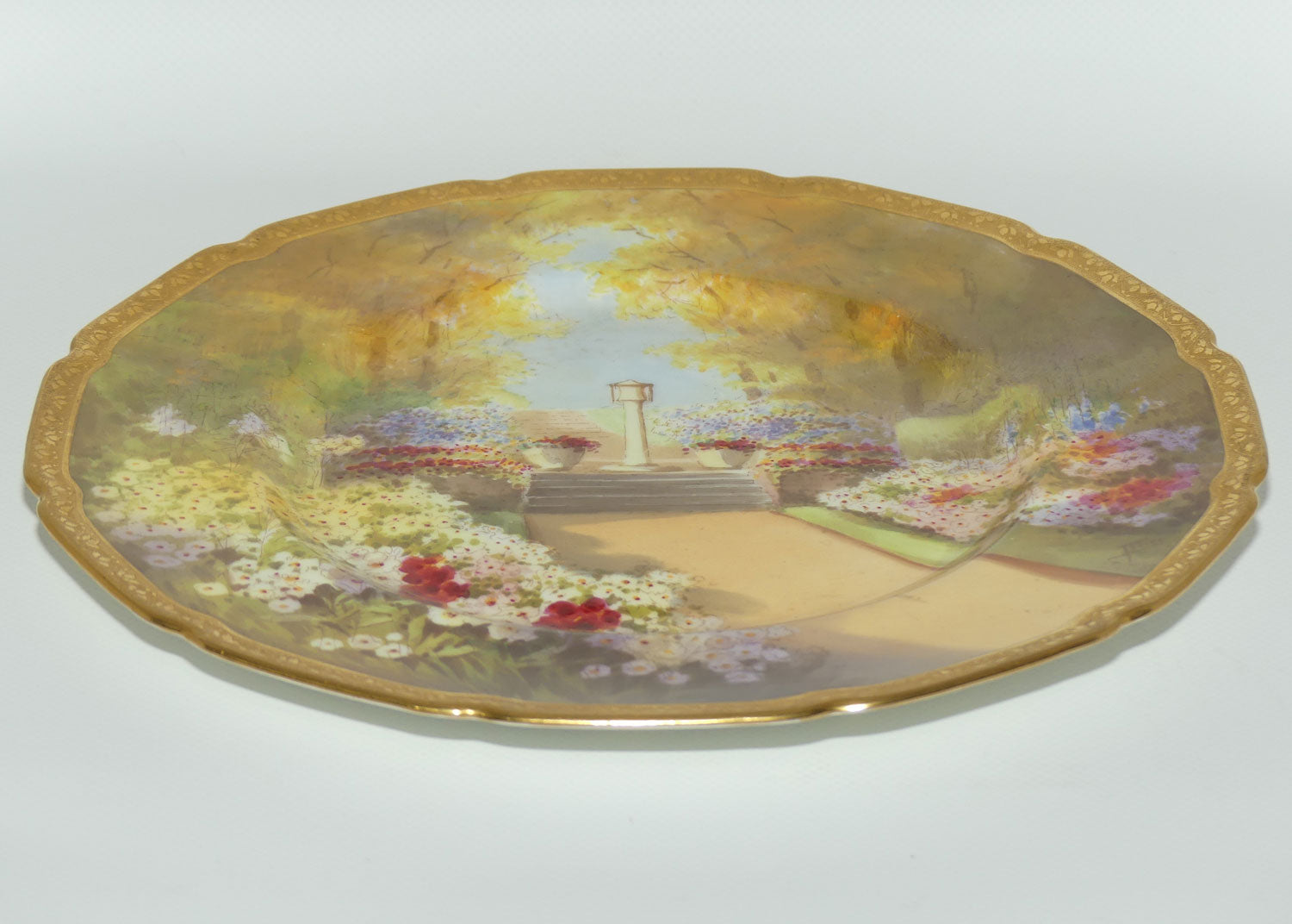 Royal Doulton hand painted Sundial at Woodside plate (Price) #1