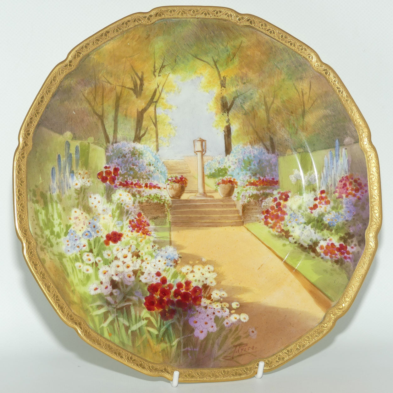 Royal Doulton hand painted Sundial at Woodside plate (Price) #2
