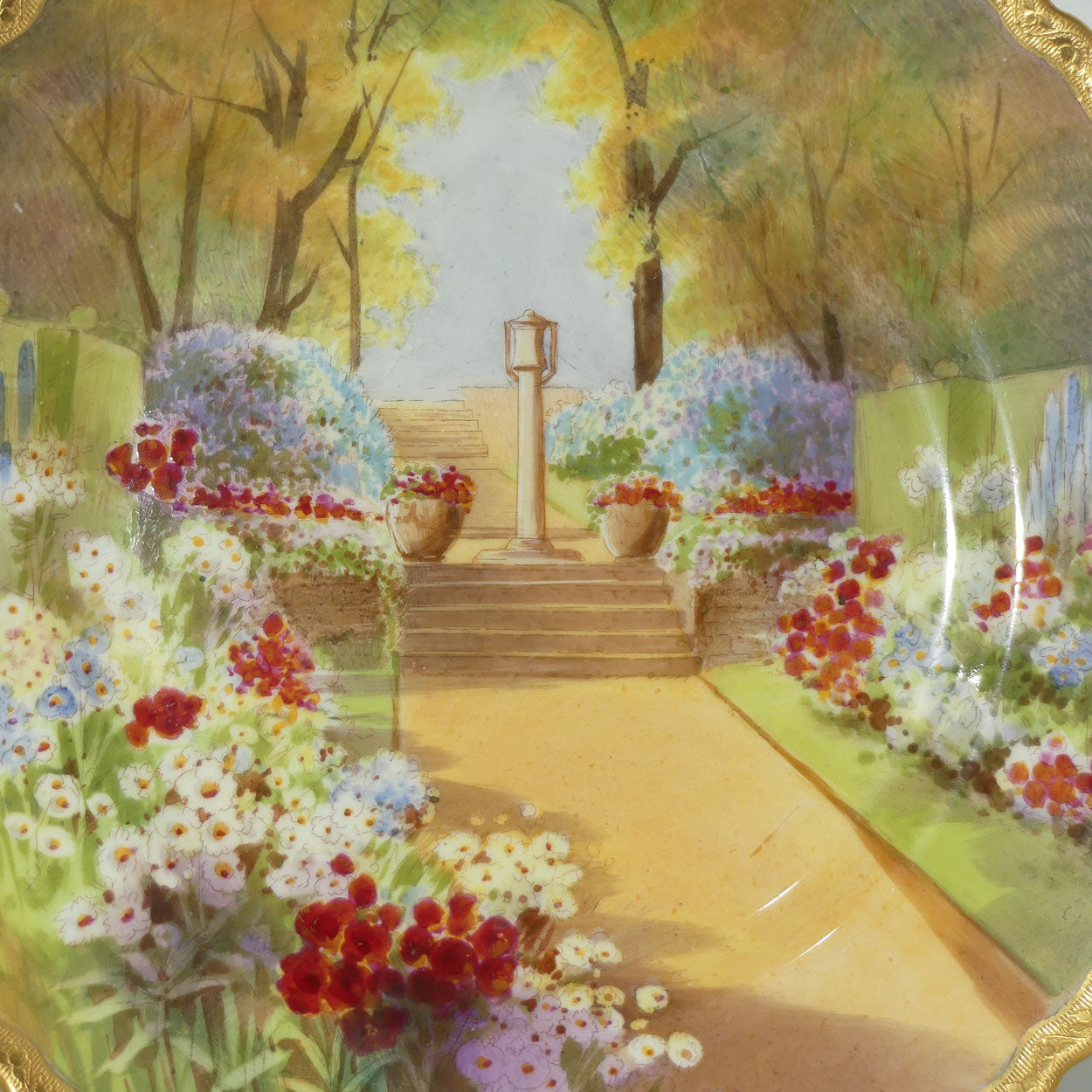 Royal Doulton hand painted Sundial at Woodside plate (Price) #2