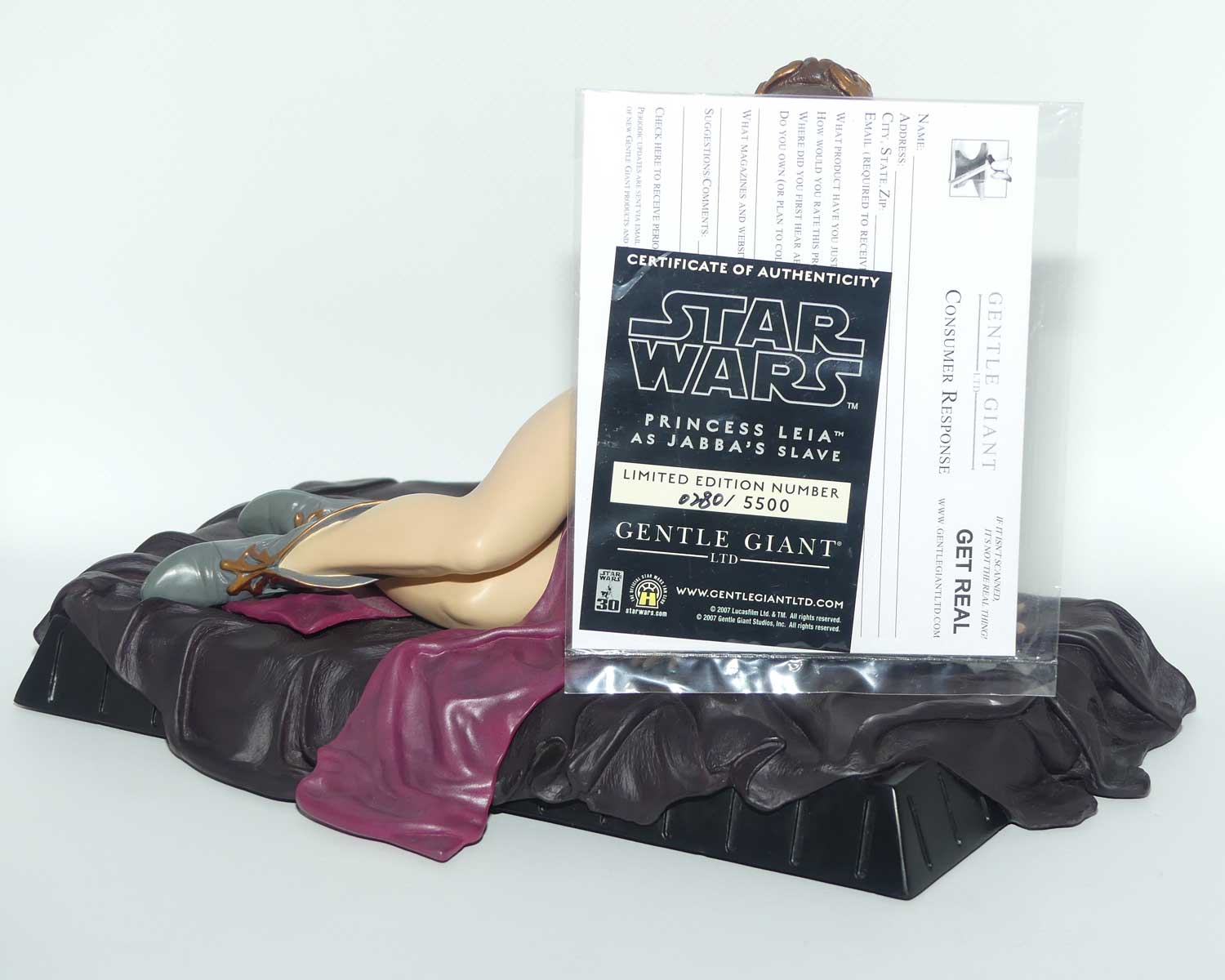Gentle Giant Ltd | Star Wars figure | Princess Leia as Jabba's Slave | LE 280/5500 | Box + Cert