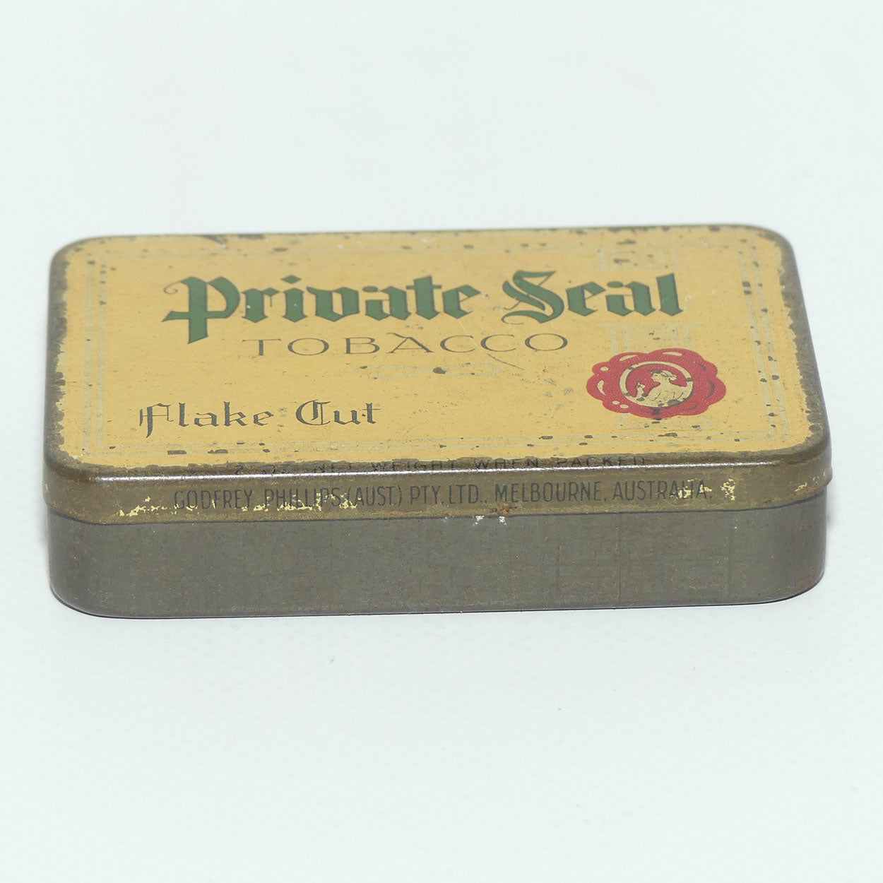 Private Seal Tobacco Flake Cut tobacco tin | Godfrey Phillips Aust Melbourne