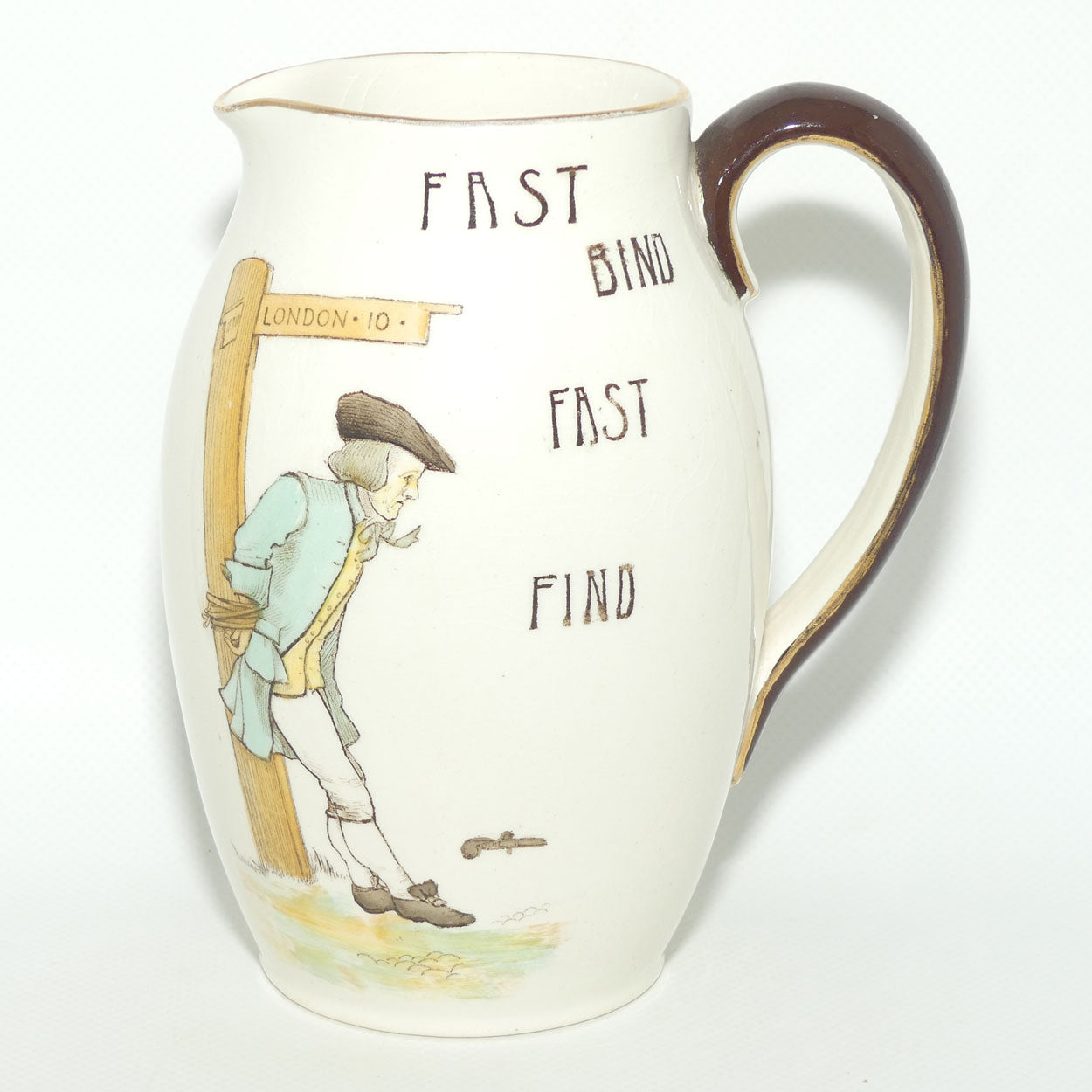 Royal Doulton Illustrated Proverbs Tavern shape jug D1748 | Fast Bind Fast Find