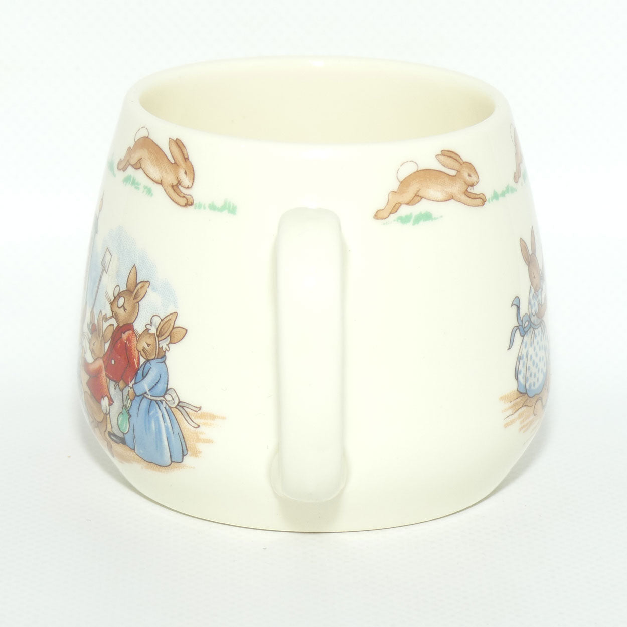 Royal Doulton Bunnykins Punch and Judy Show | Icecream on the Beach single handle Don mug