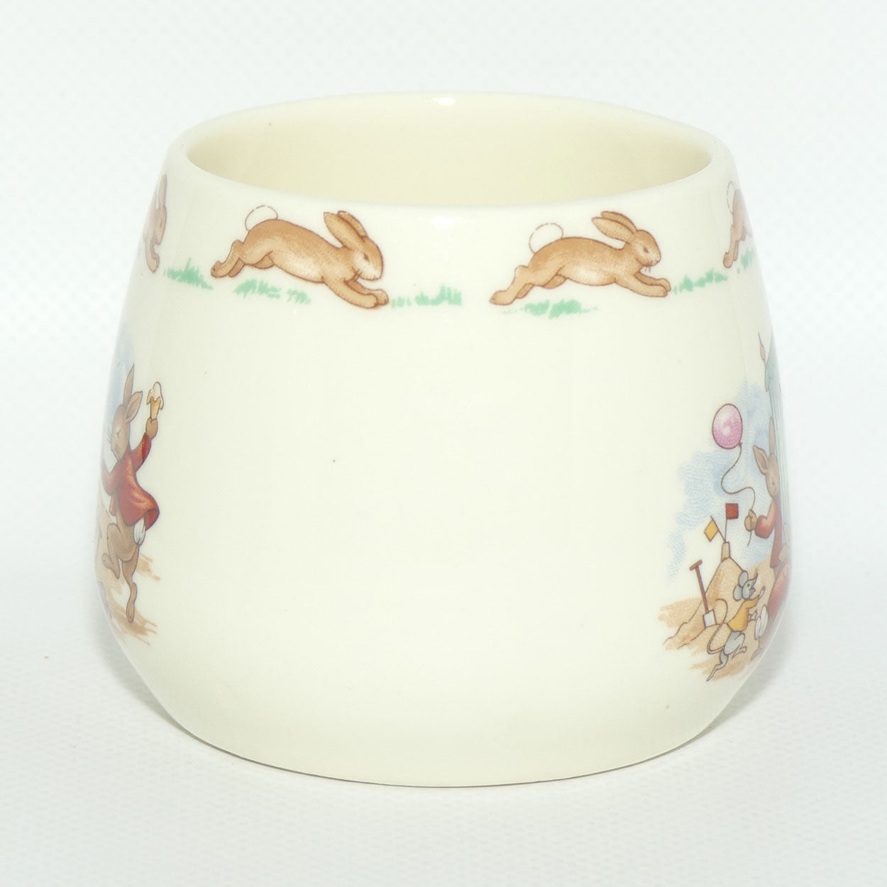 Royal Doulton Bunnykins Punch and Judy Show | Icecream on the Beach single handle Don mug