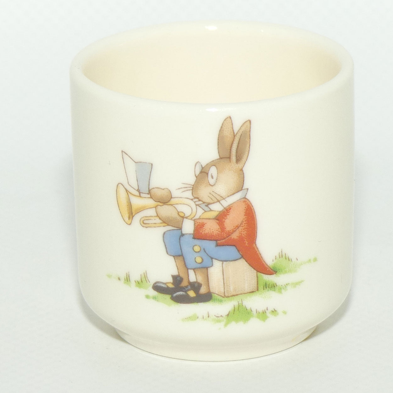 Royal Doulton Bunnykins egg cup | Playing with Cup and Spoon | Trumpeter