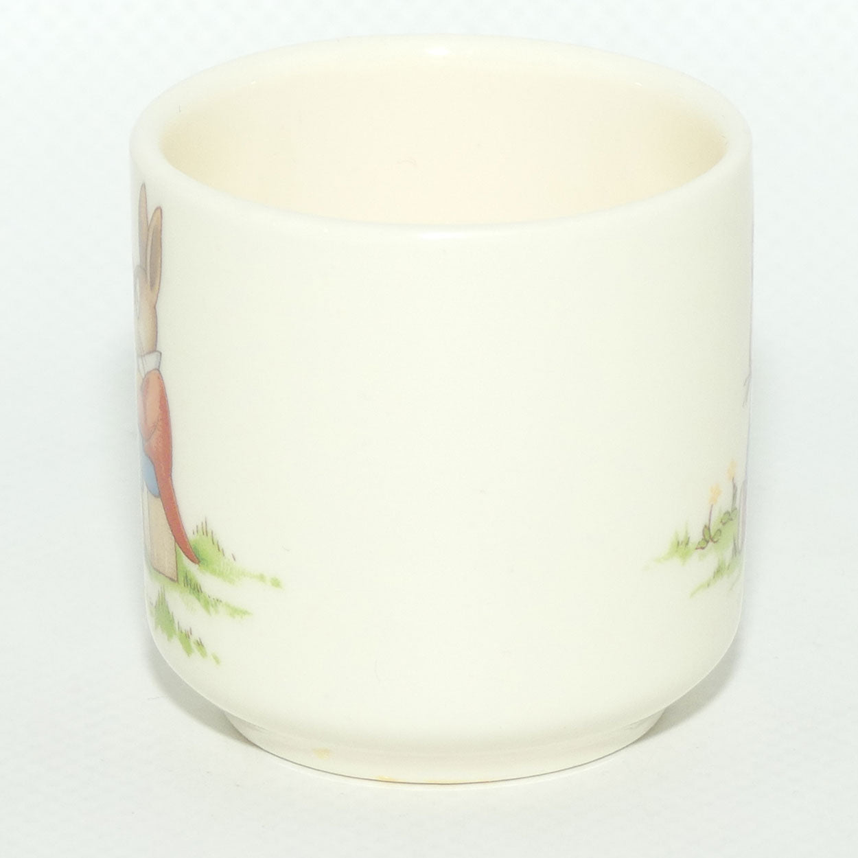 Royal Doulton Bunnykins egg cup | Playing with Cup and Spoon | Trumpeter